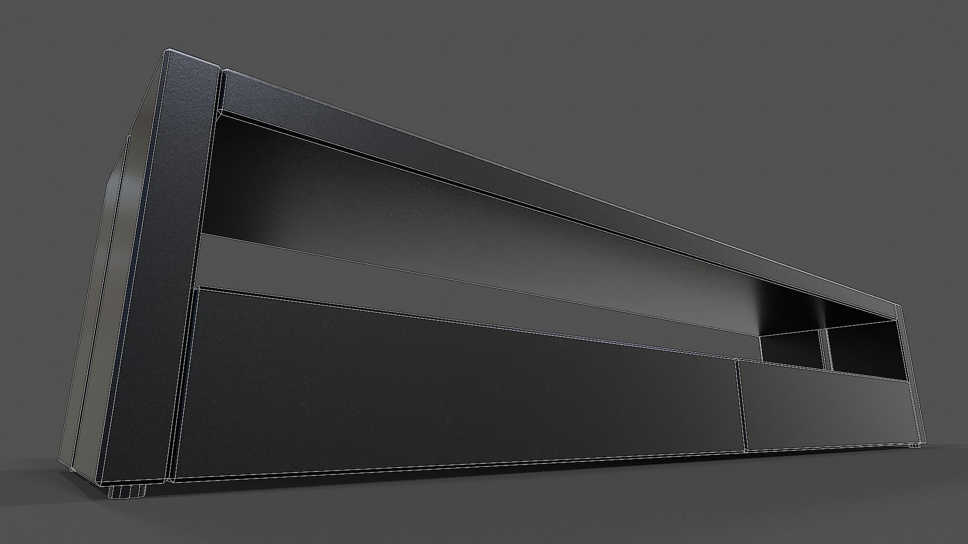 TV Stand V01 - Low Poly Low-poly 3D model_4