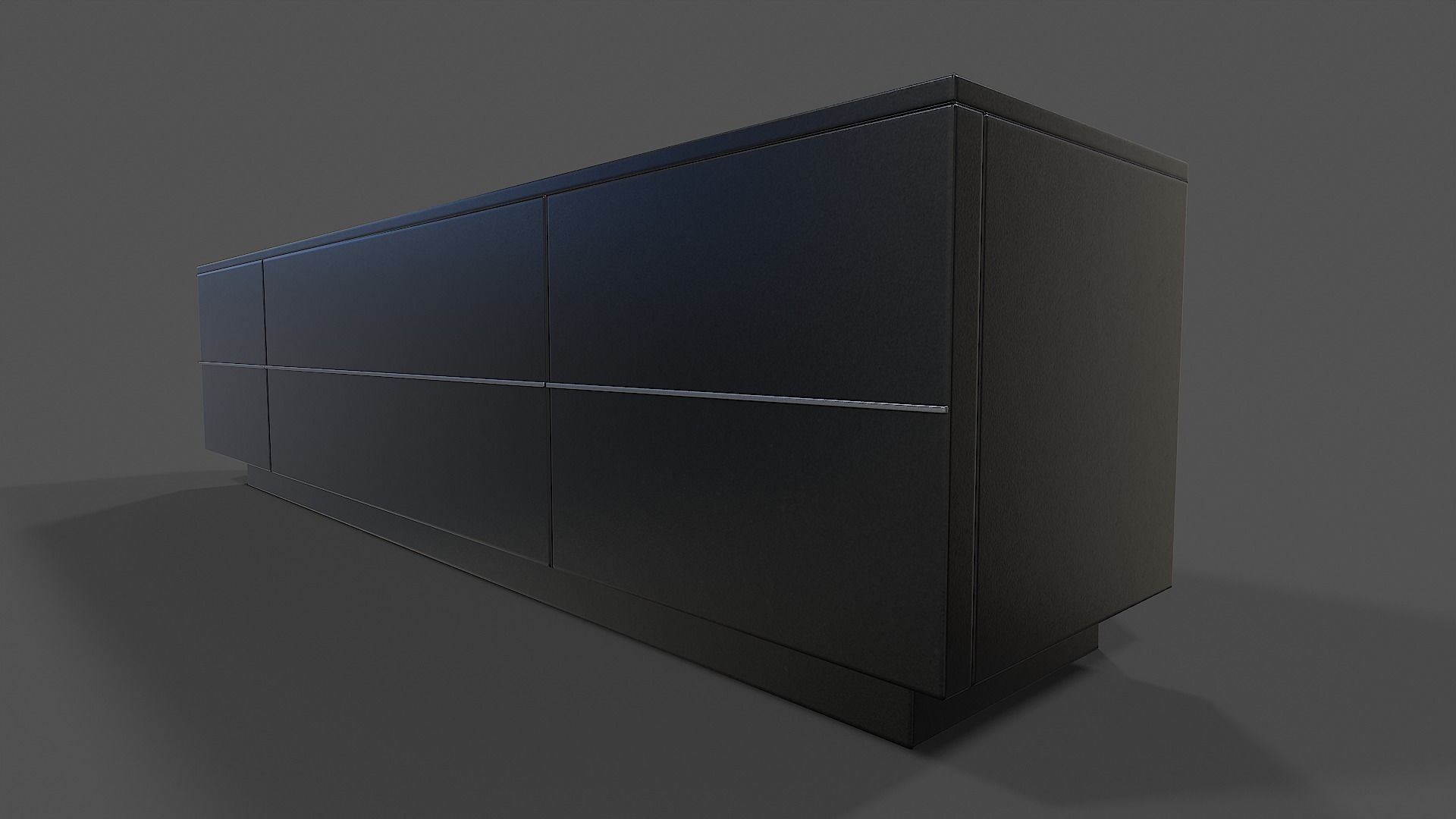 TV Stand V02 - Low Poly Low-poly 3D model_12