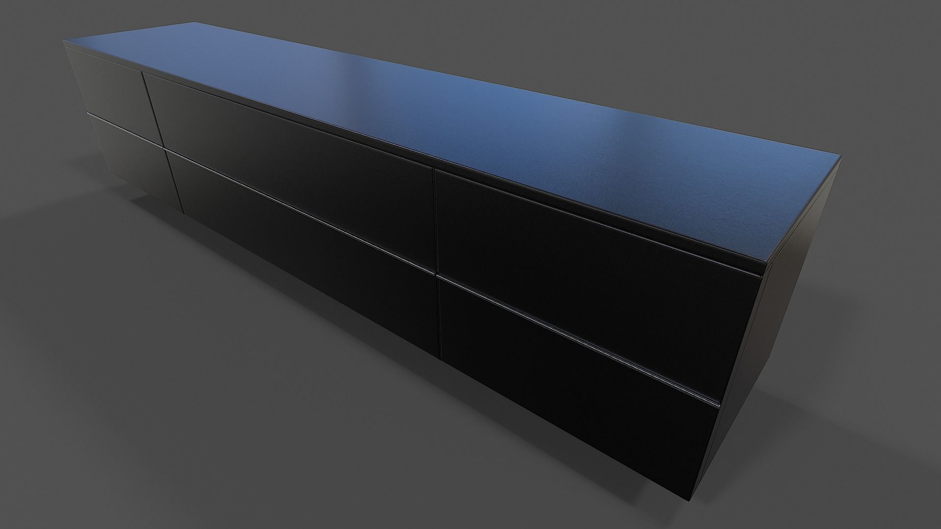 TV Stand V02 - Low Poly Low-poly 3D model_13