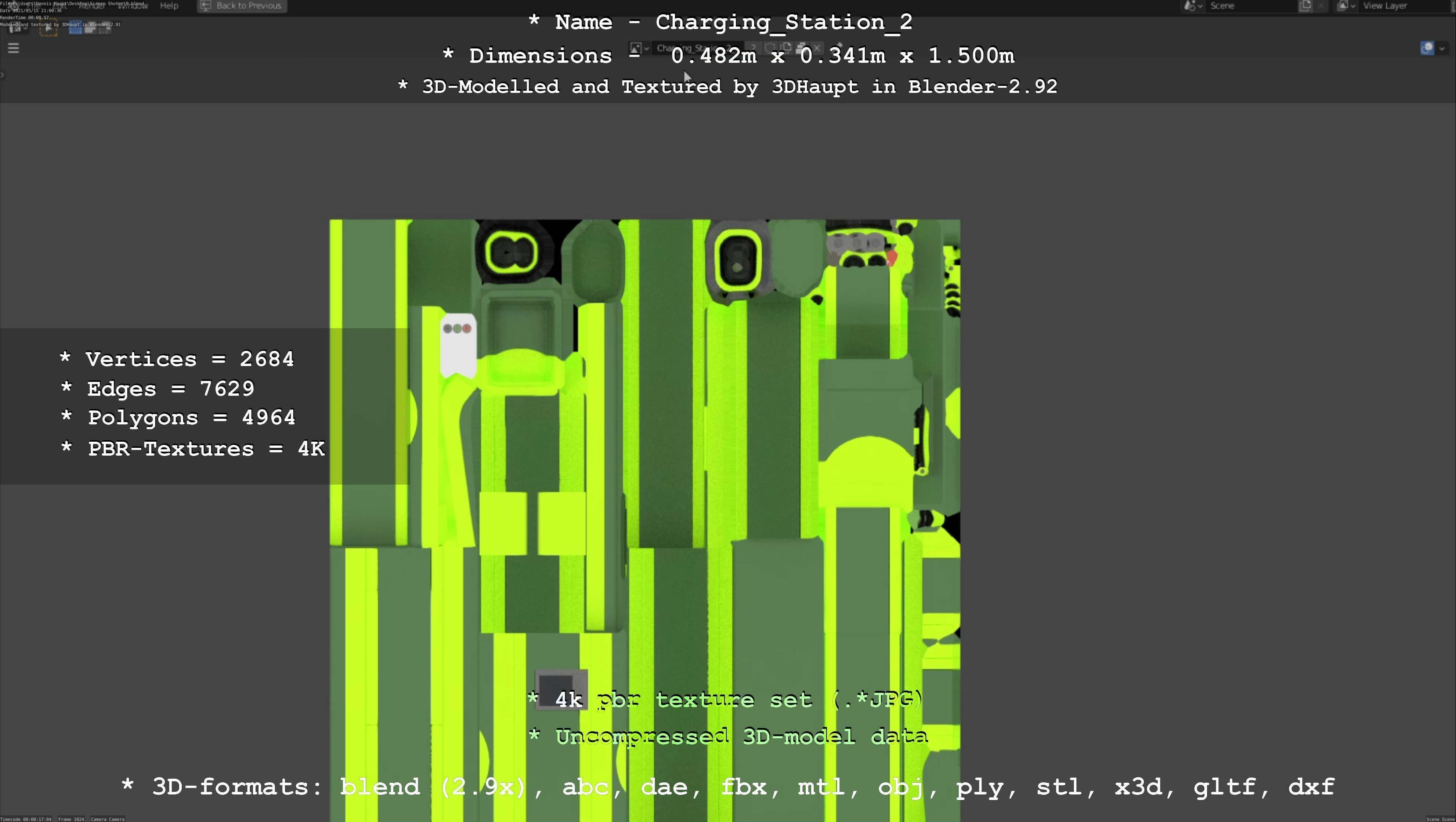 Charging Station Version 2 - All Versions and Parts 3D Model Collection_92