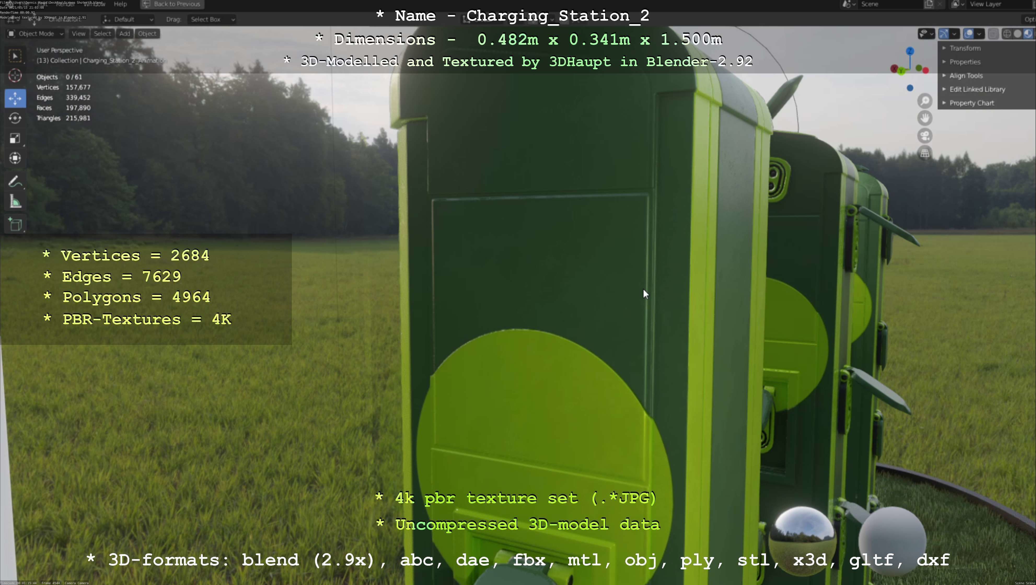 Charging Station Version 2 - All Versions and Parts 3D Model Collection_114
