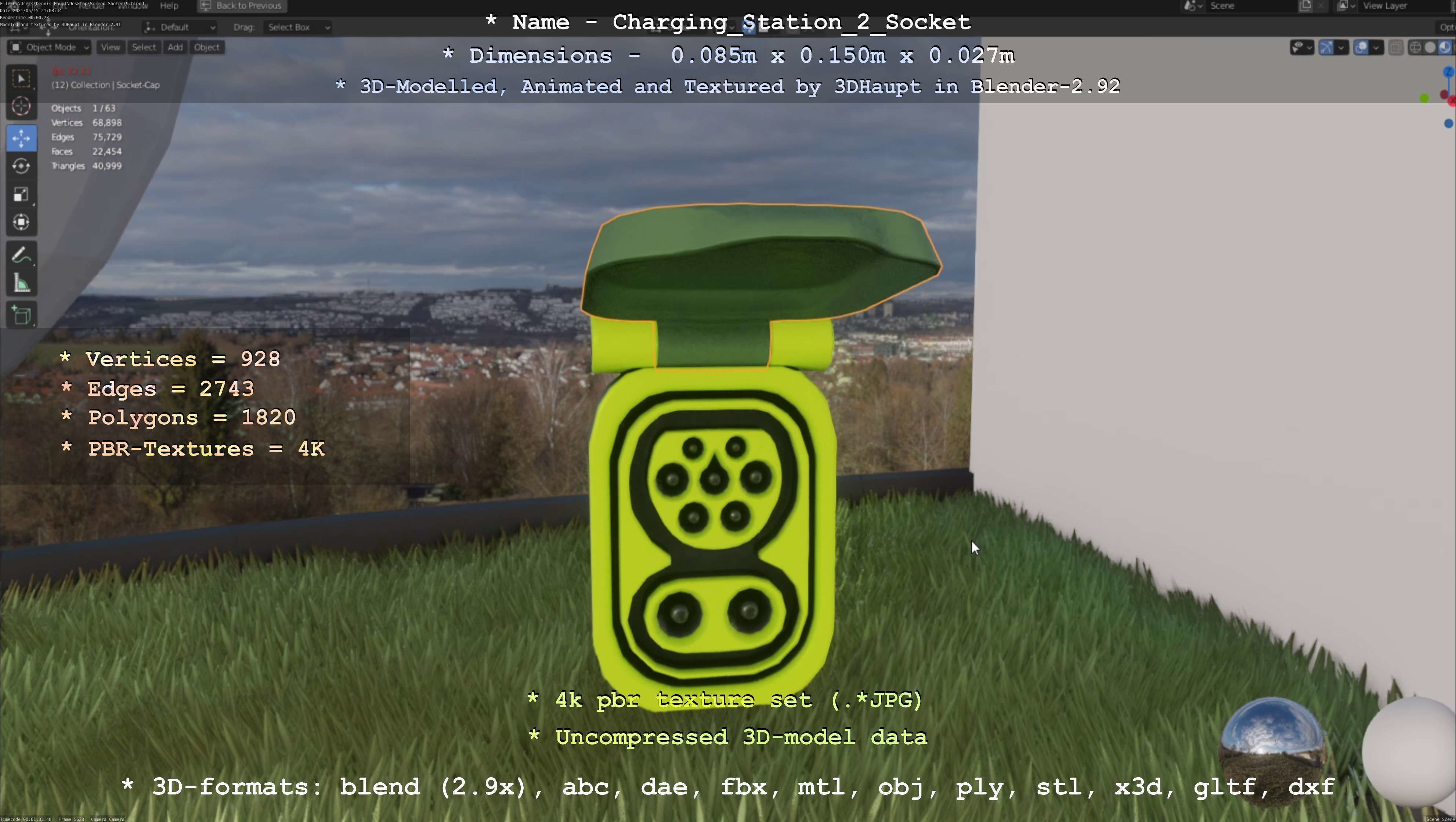 Charging Station Version 2 - All Versions and Parts 3D Model Collection_86
