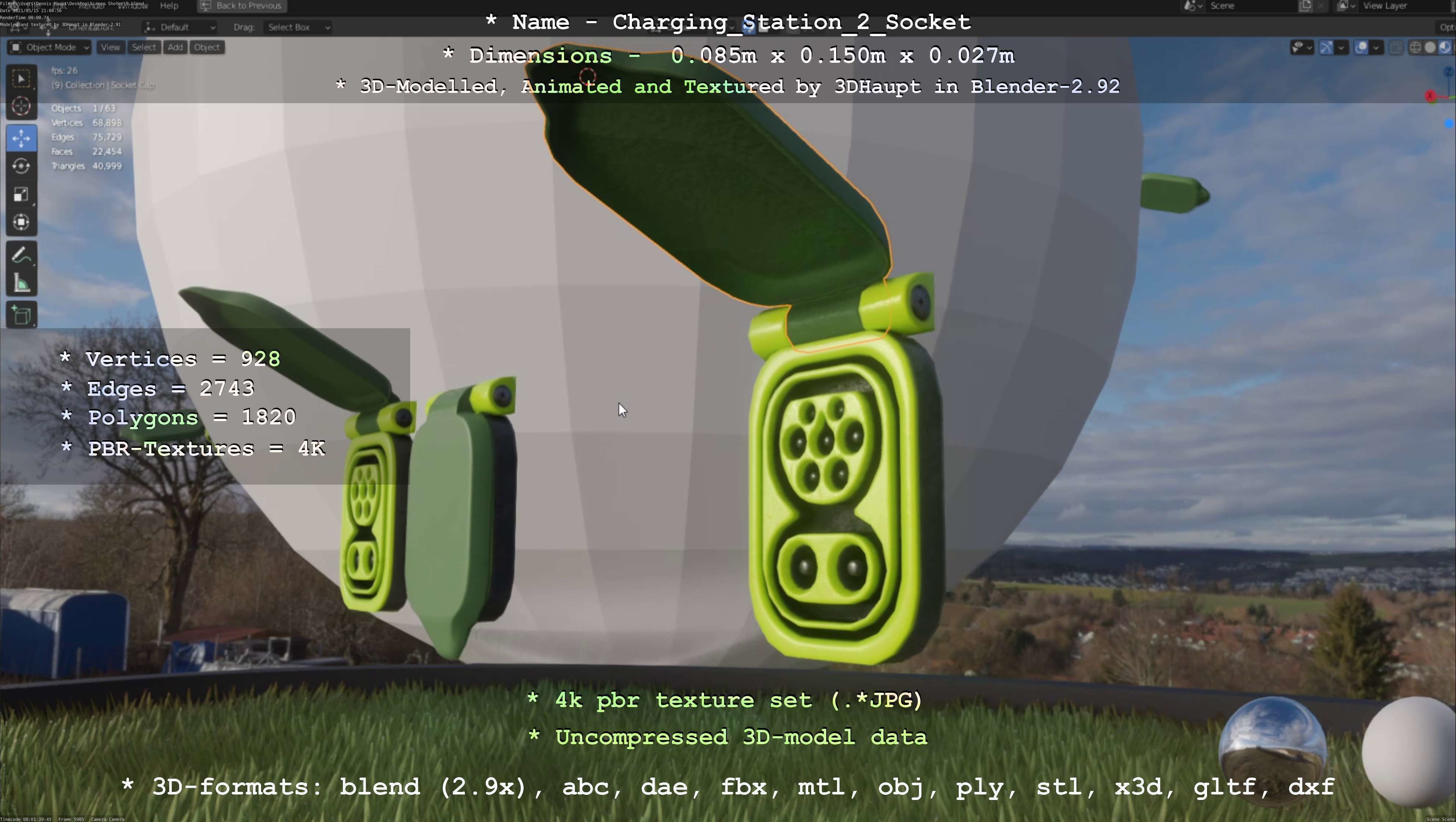 Charging Station Version 2 - All Versions and Parts 3D Model Collection_67