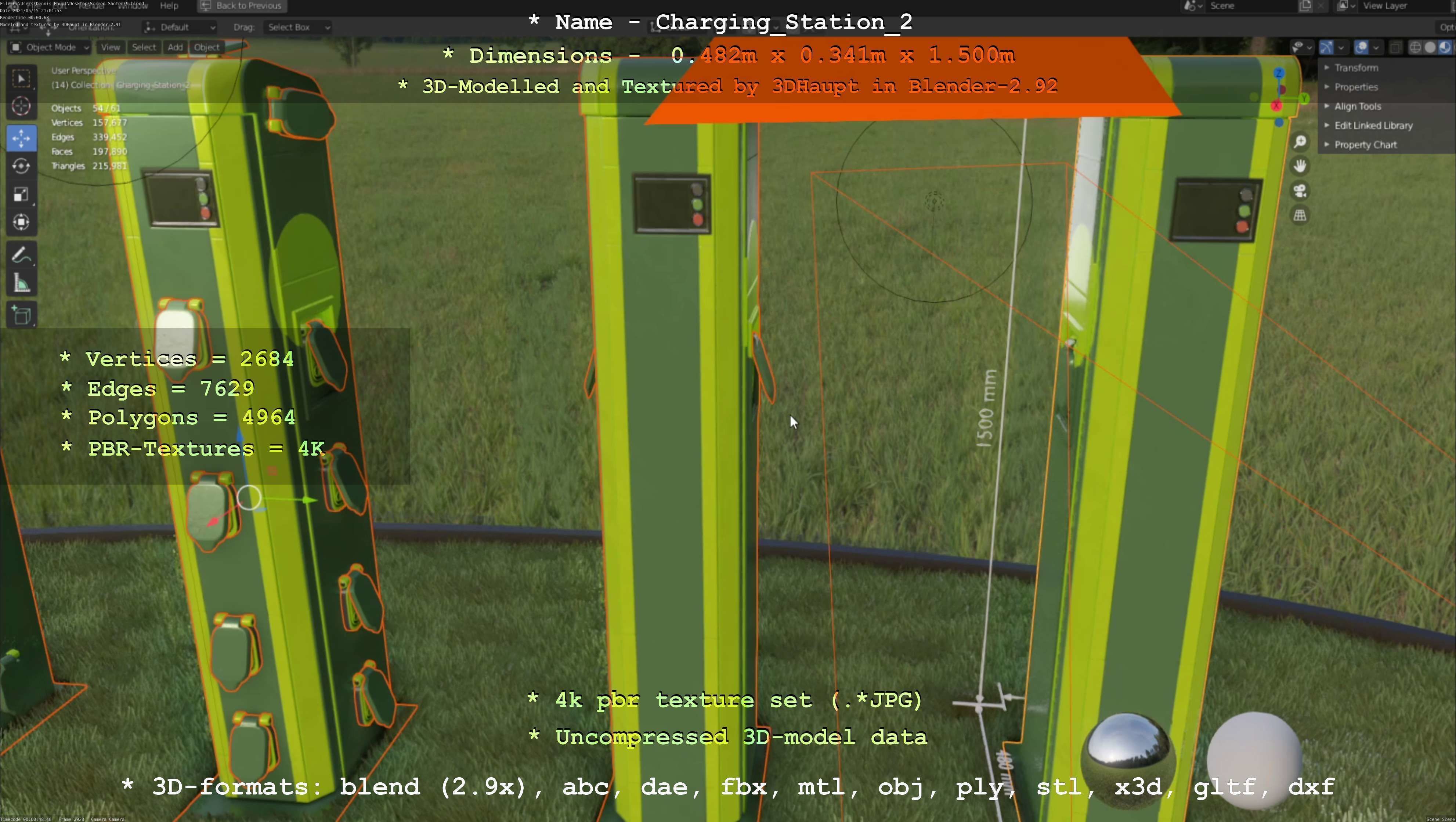 Charging Station Version 2 - All Versions and Parts 3D Model Collection_129