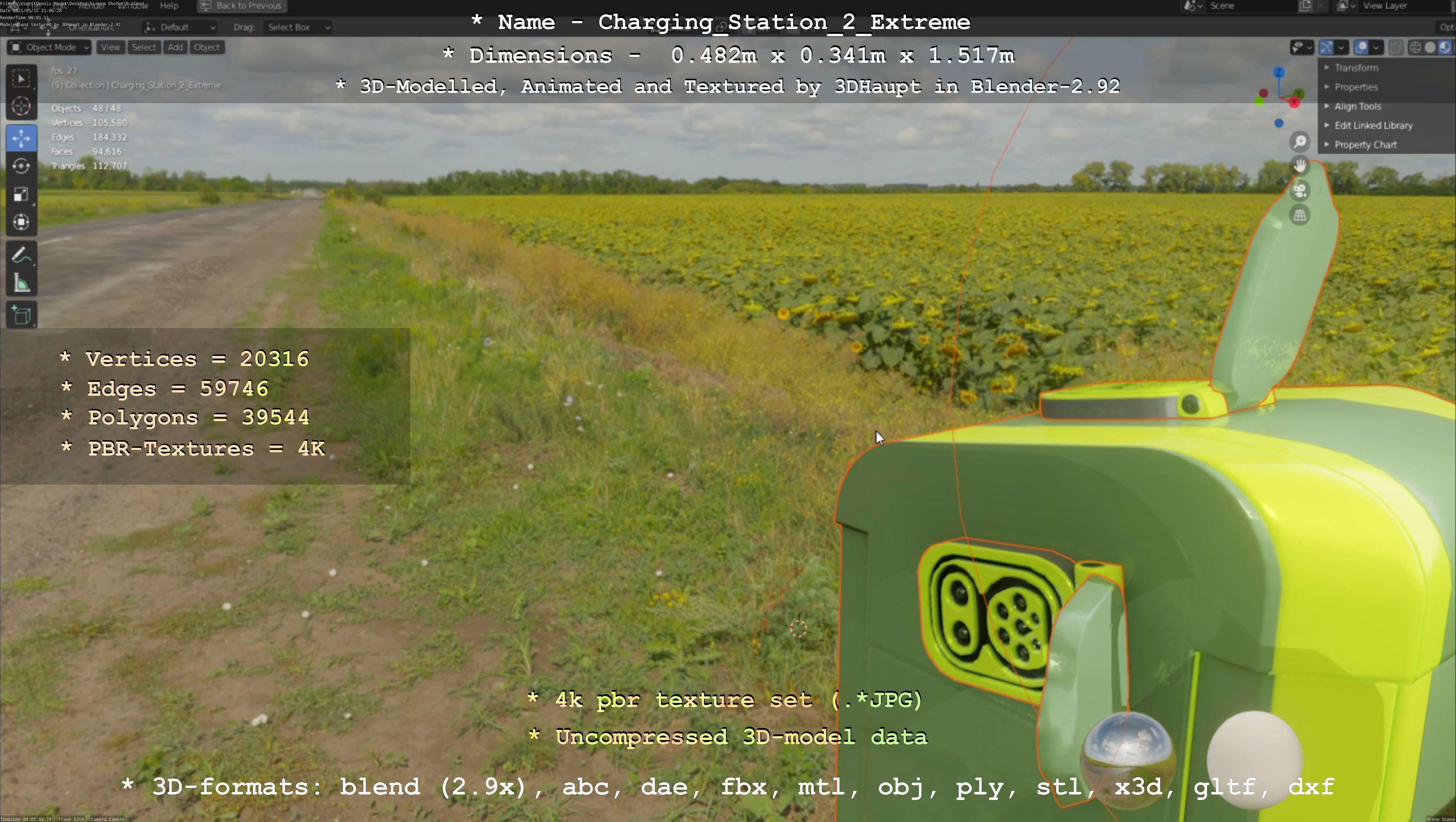 Charging Station Version 2 - All Versions and Parts 3D Model Collection_44