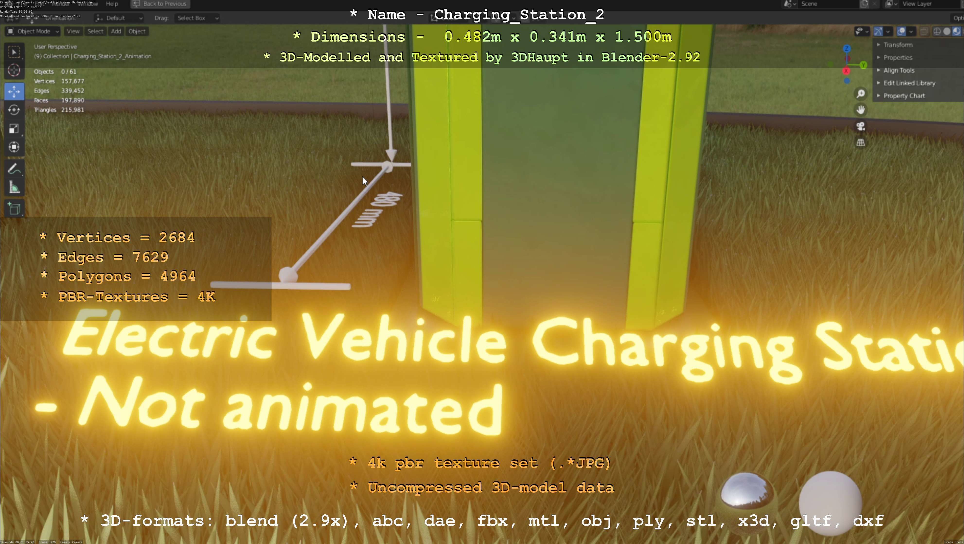 Charging Station Version 2 - All Versions and Parts 3D Model Collection_113