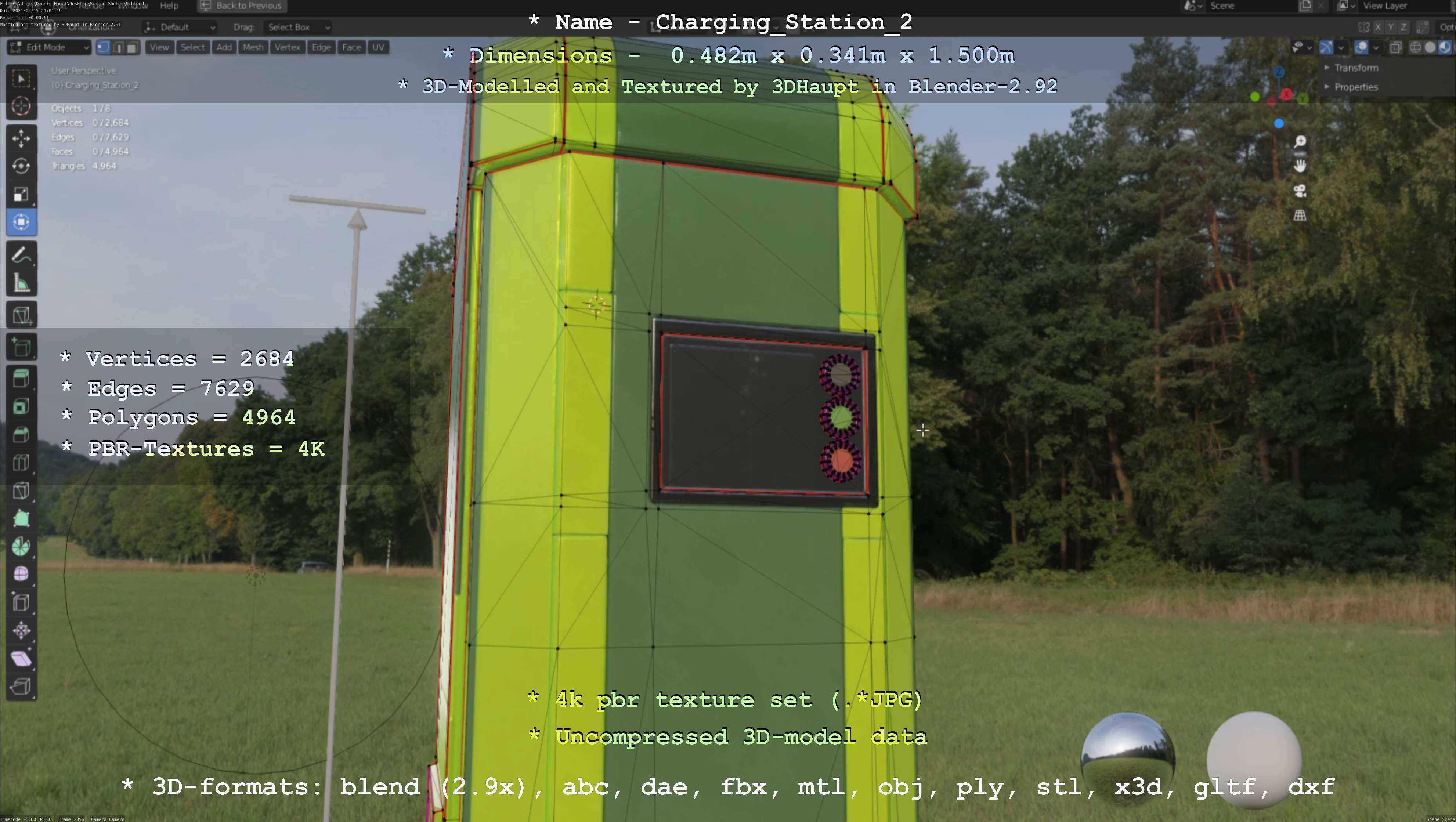 Charging Station Version 2 - All Versions and Parts 3D Model Collection_105