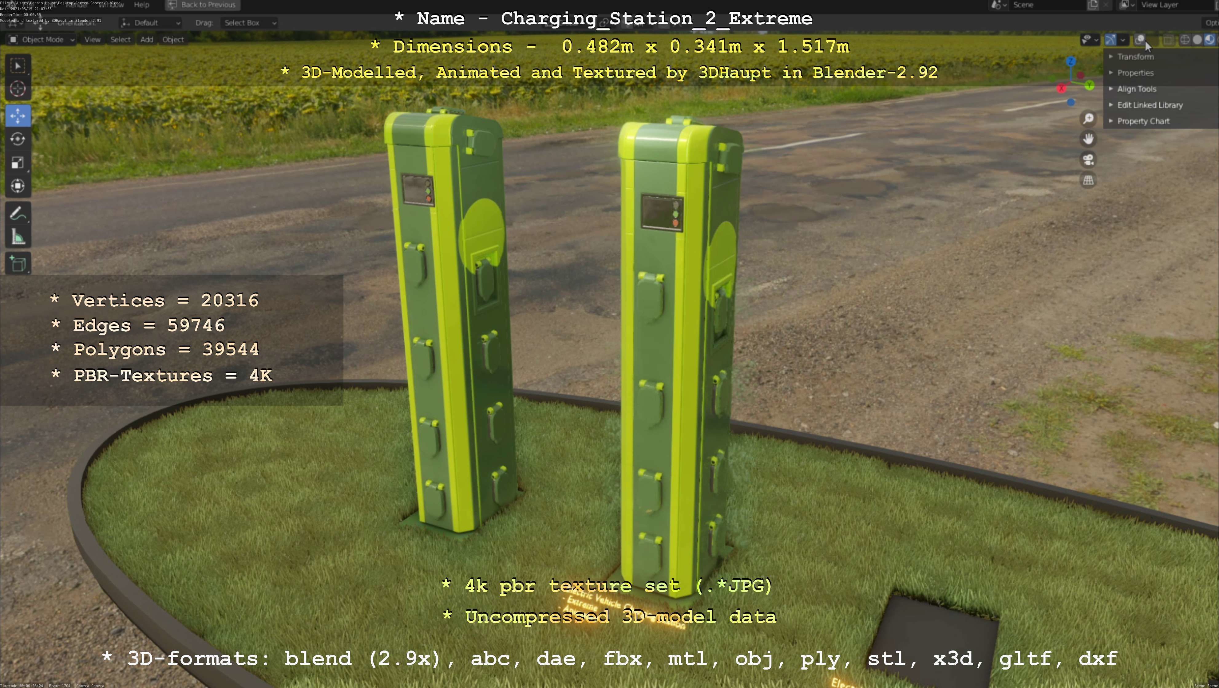 Charging Station Version 2 - All Versions and Parts 3D Model Collection_43