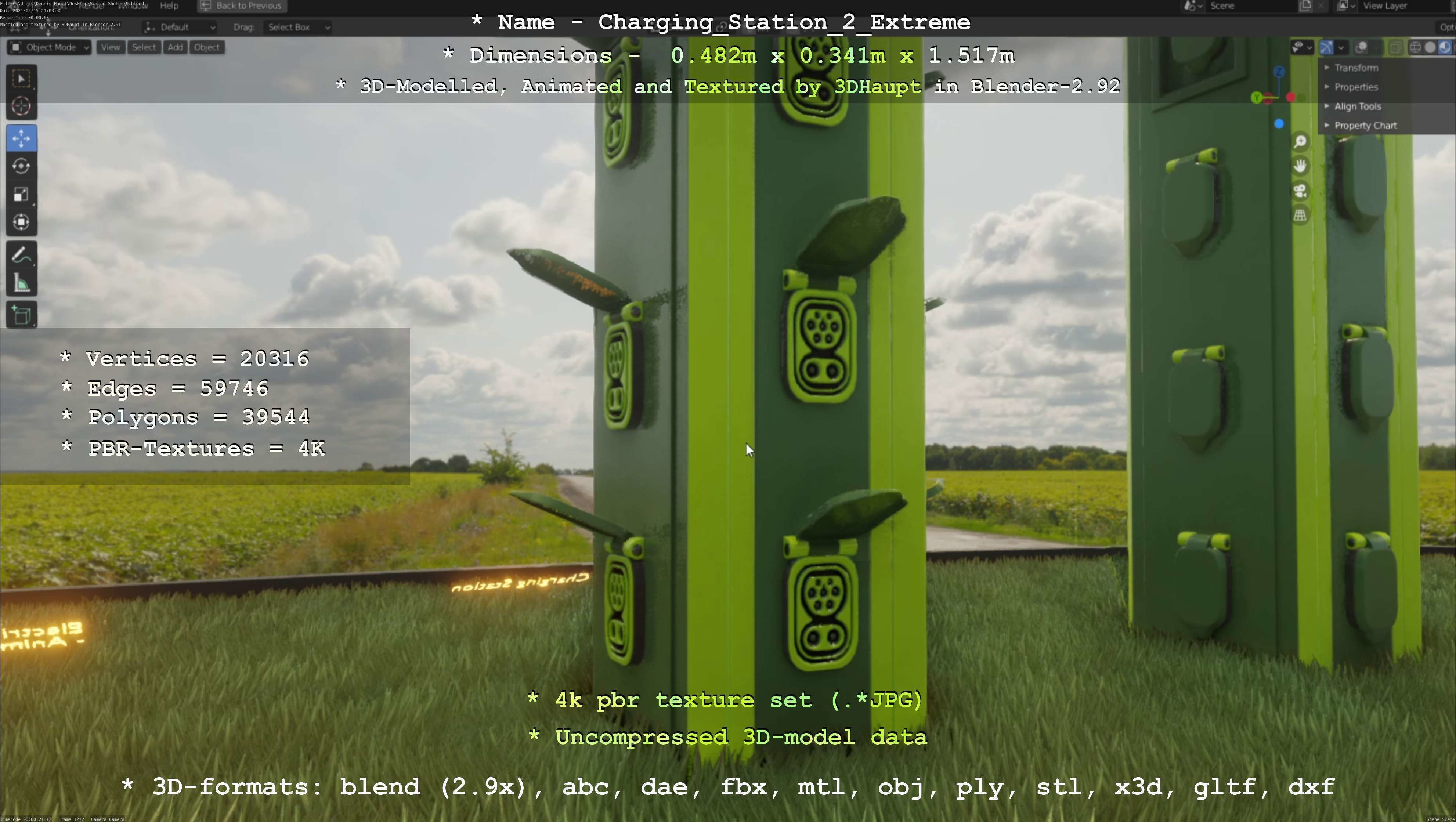 Charging Station Version 2 - All Versions and Parts 3D Model Collection_20