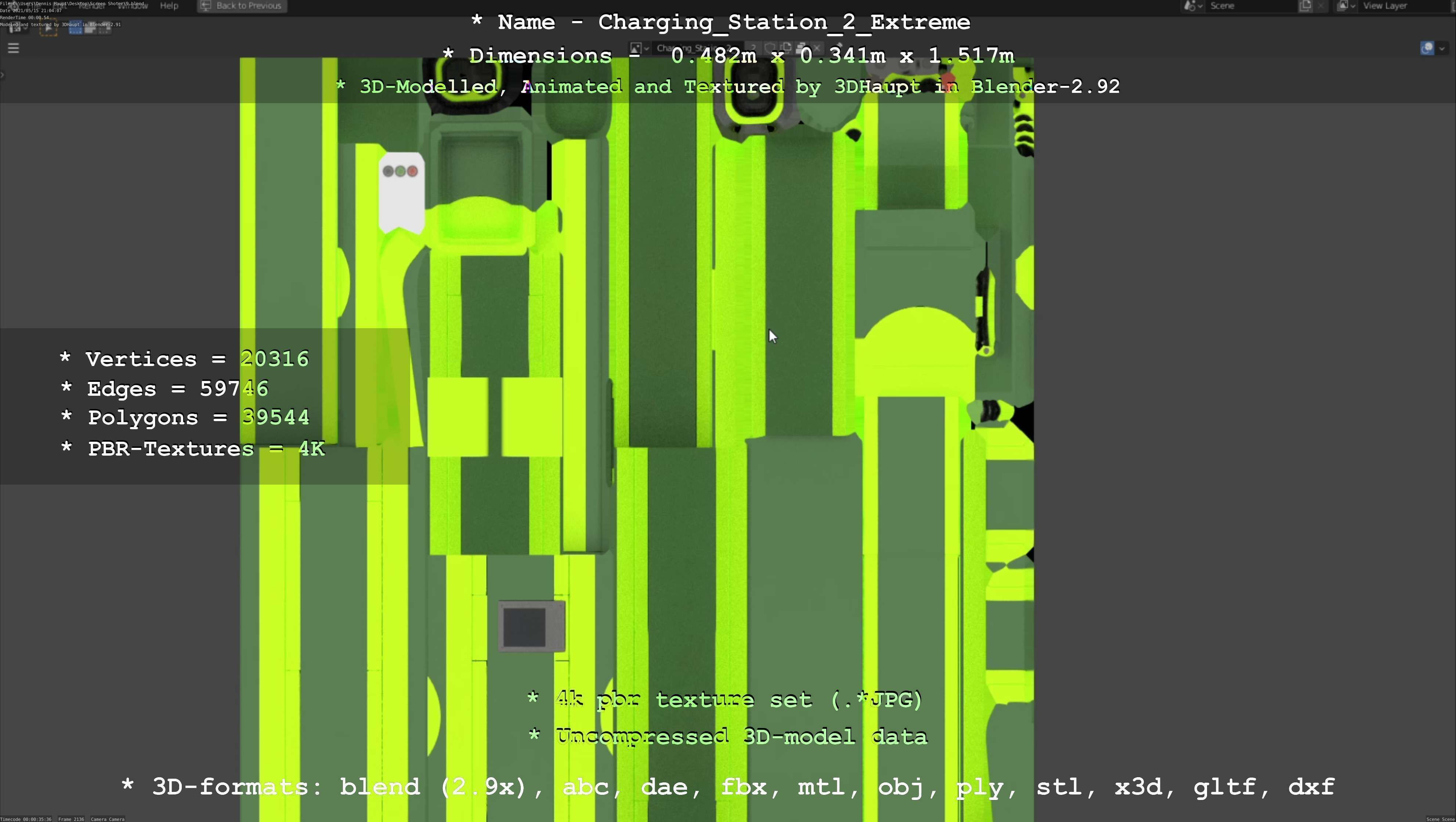 Charging Station Version 2 - All Versions and Parts 3D Model Collection_12