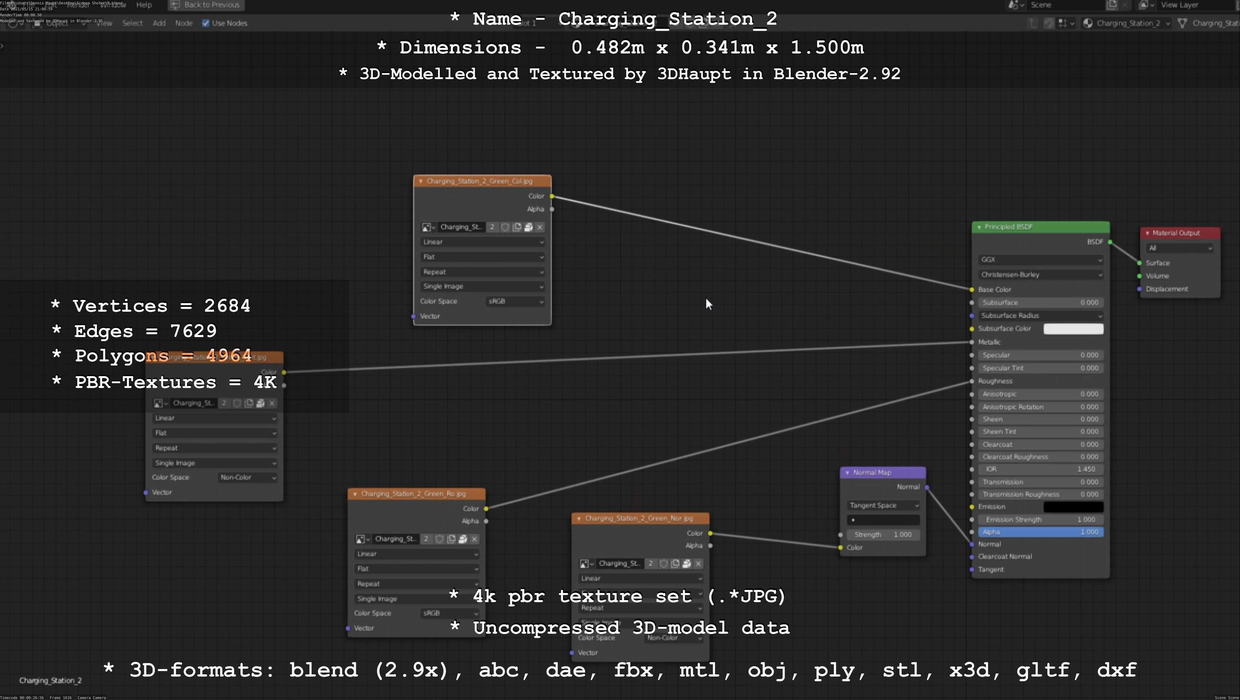 Charging Station Version 2 - All Versions and Parts 3D Model Collection_123