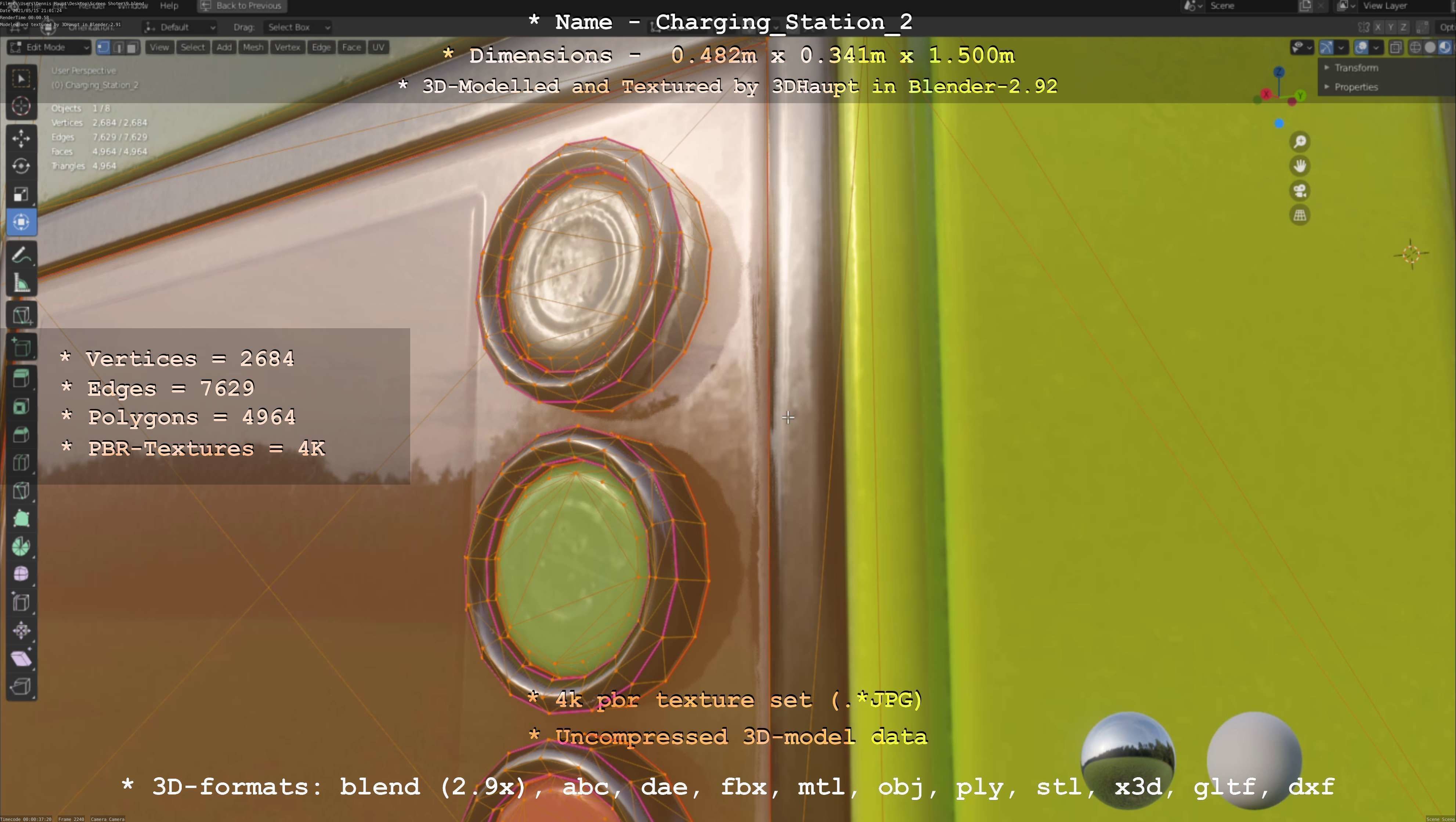 Charging Station Version 2 - All Versions and Parts 3D Model Collection_103