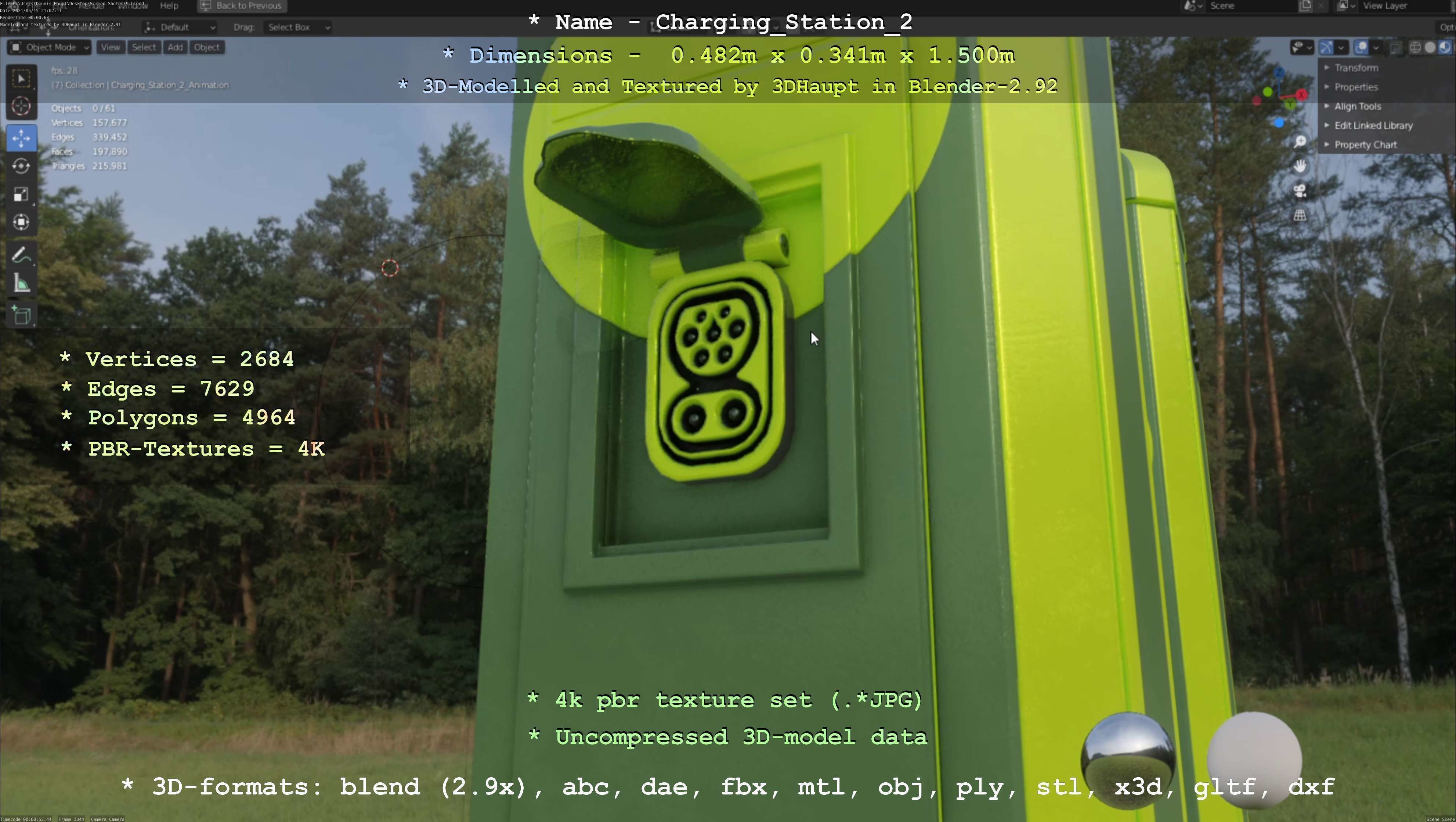 Charging Station Version 2 - All Versions and Parts 3D Model Collection_98