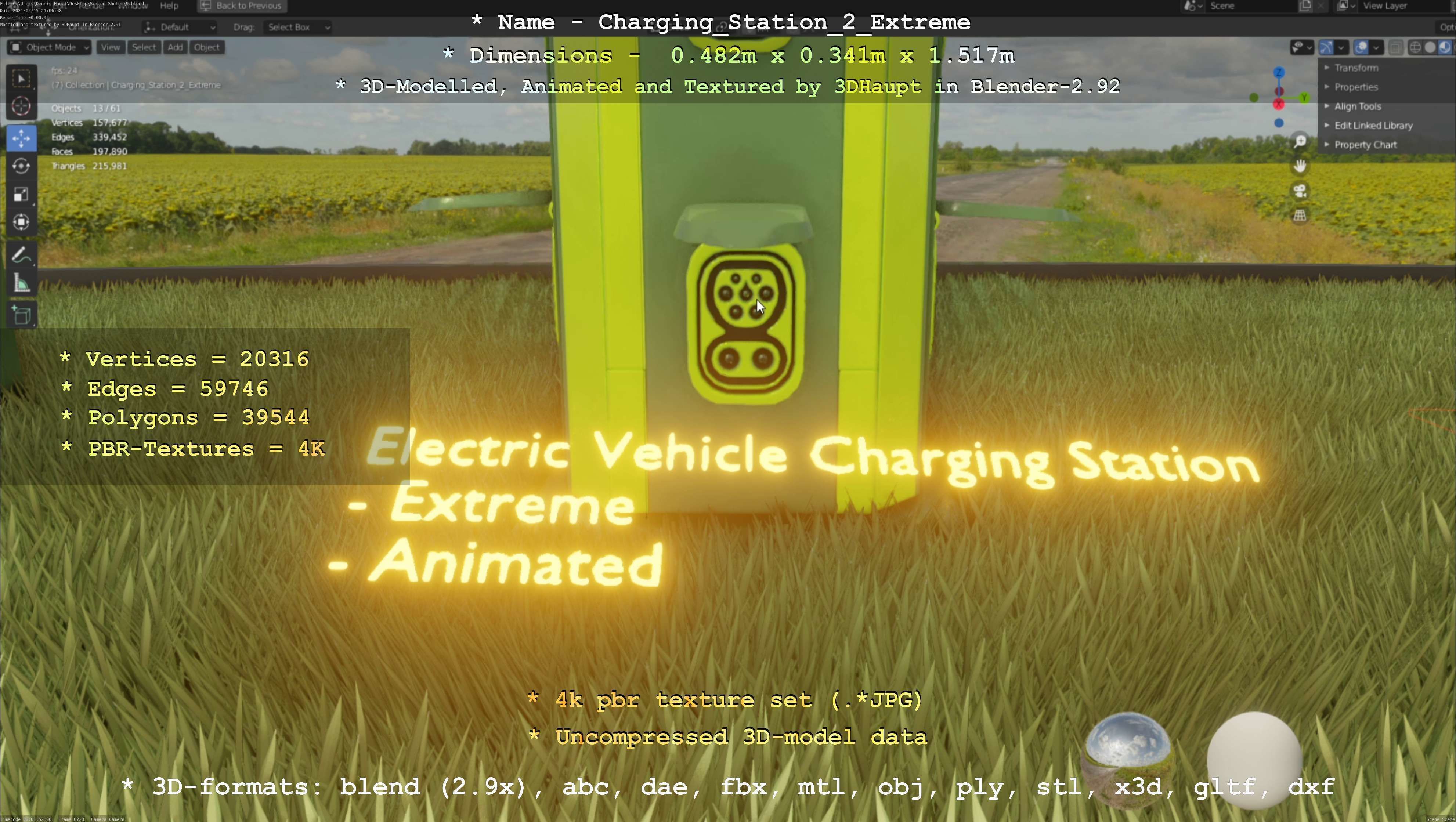 Charging Station Version 2 - All Versions and Parts 3D Model Collection_38