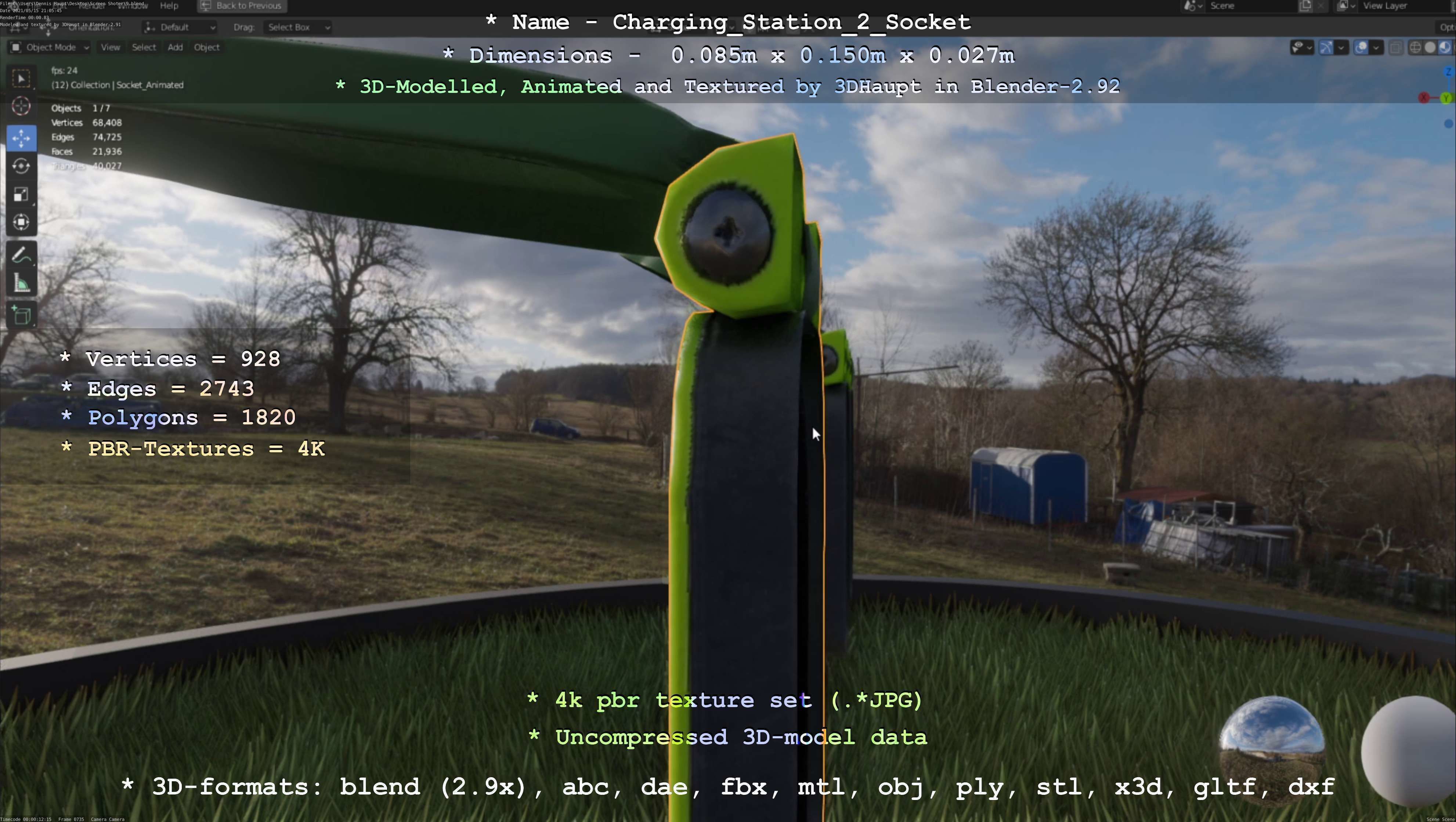 Charging Station Version 2 - All Versions and Parts 3D Model Collection_76