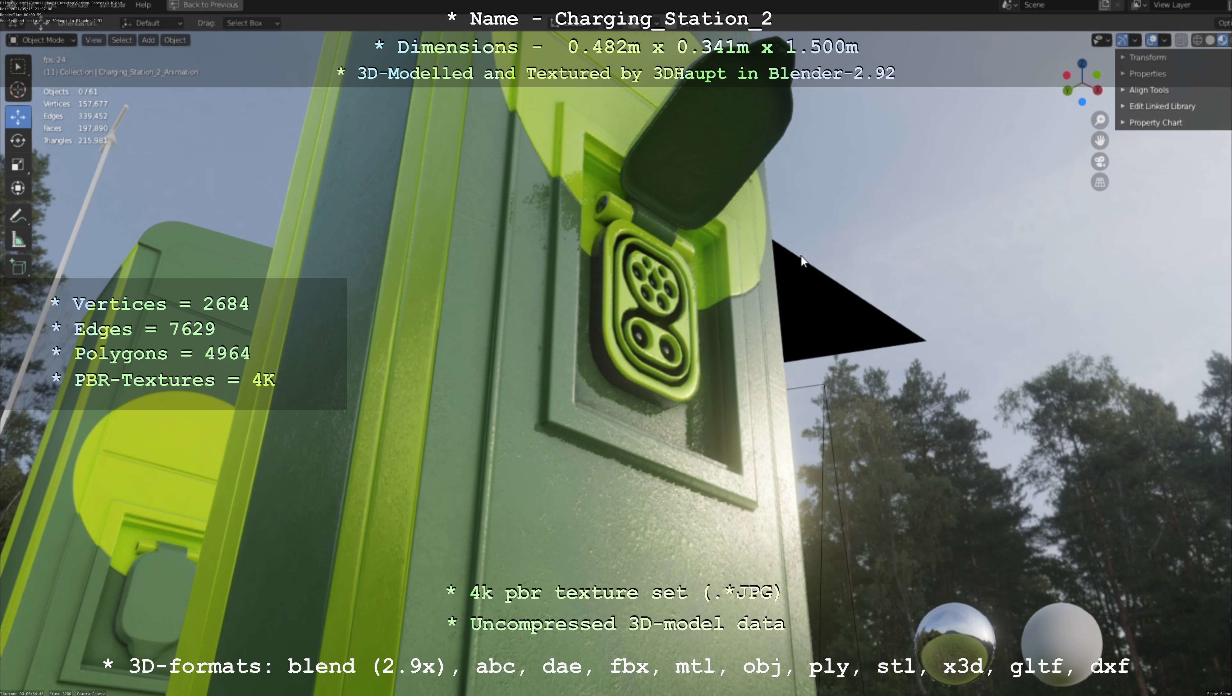Charging Station Version 2 - All Versions and Parts 3D Model Collection_96