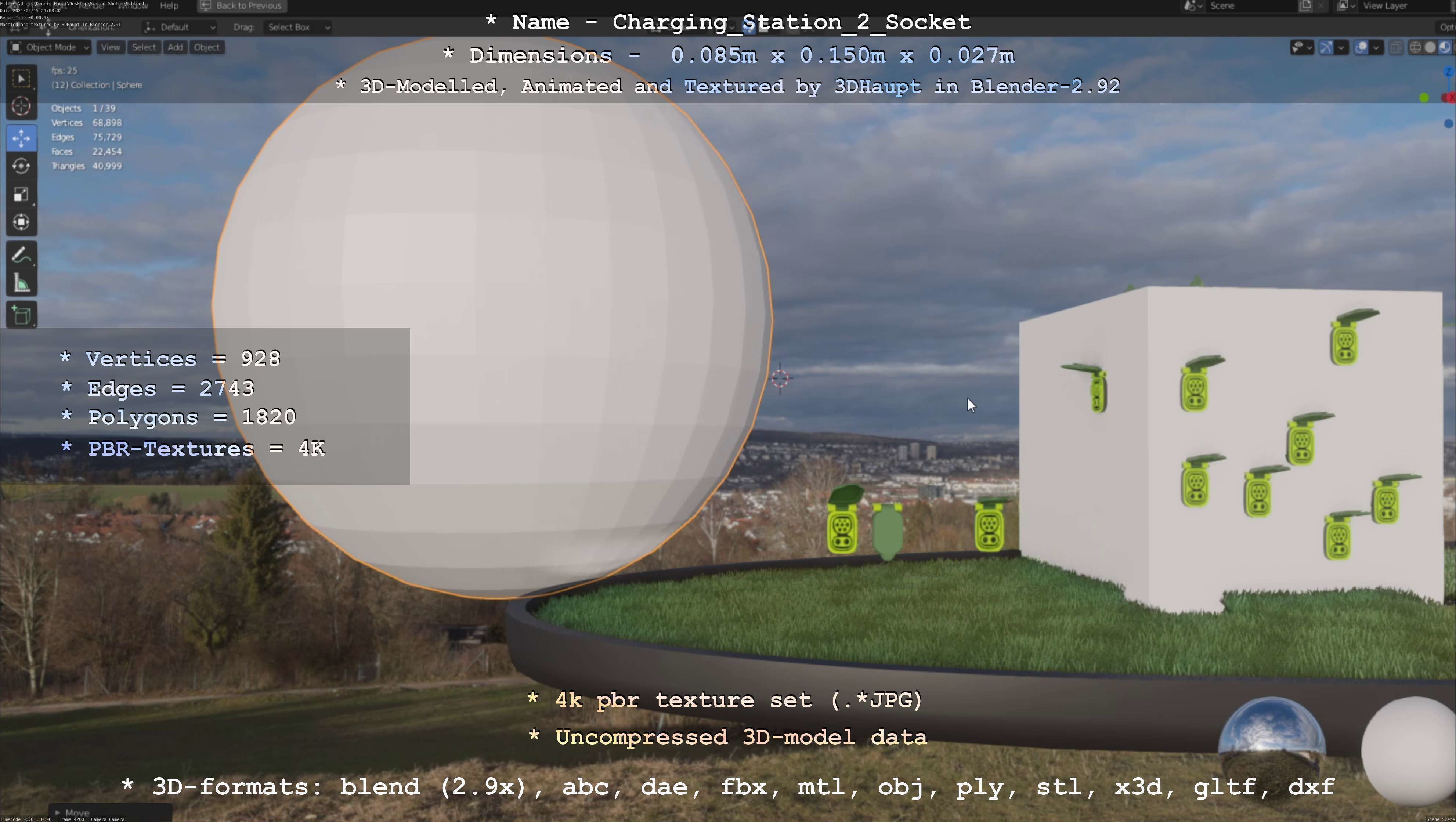 Charging Station Version 2 - All Versions and Parts 3D Model Collection_78