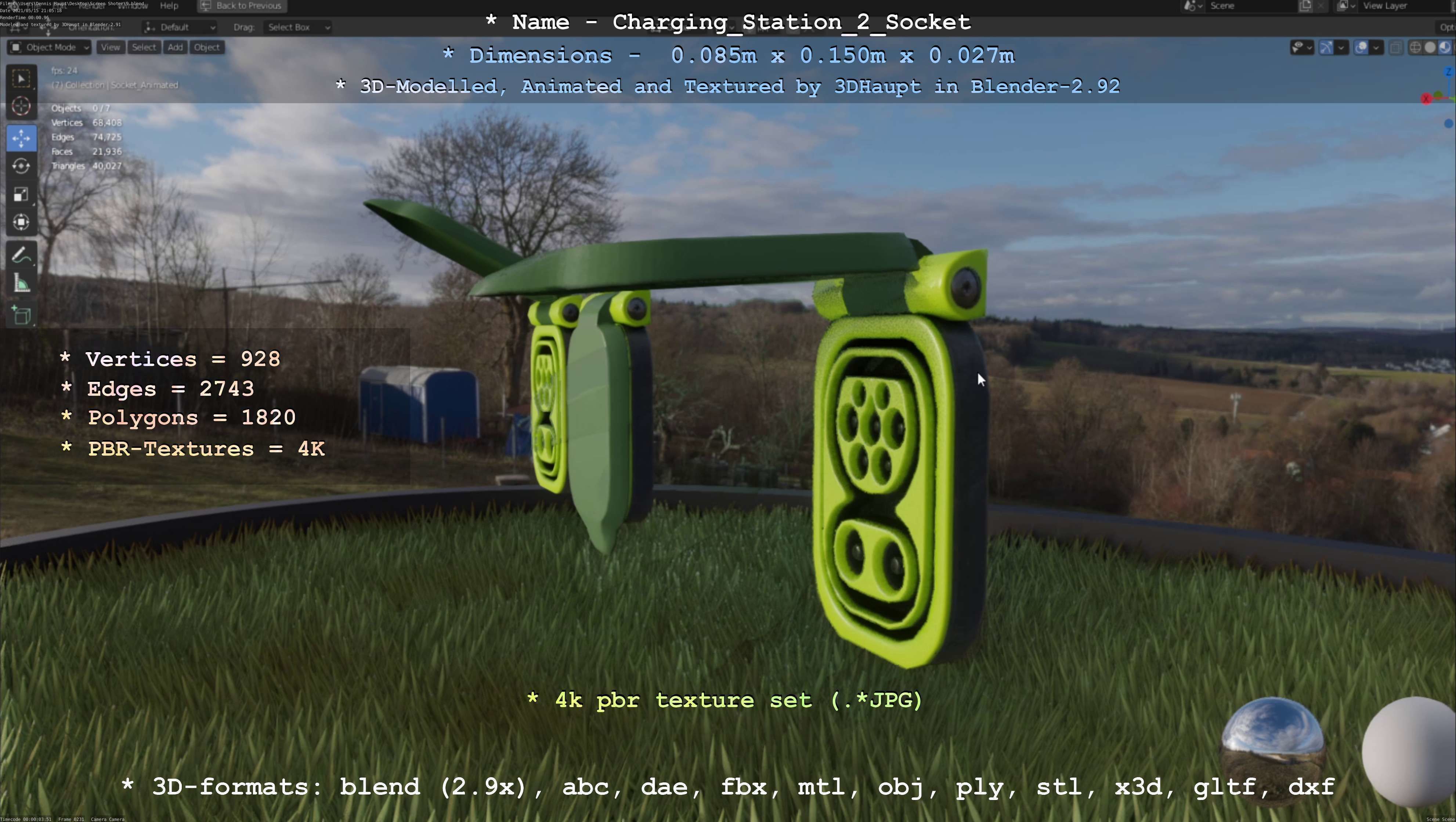 Charging Station Version 2 - All Versions and Parts 3D Model Collection_69