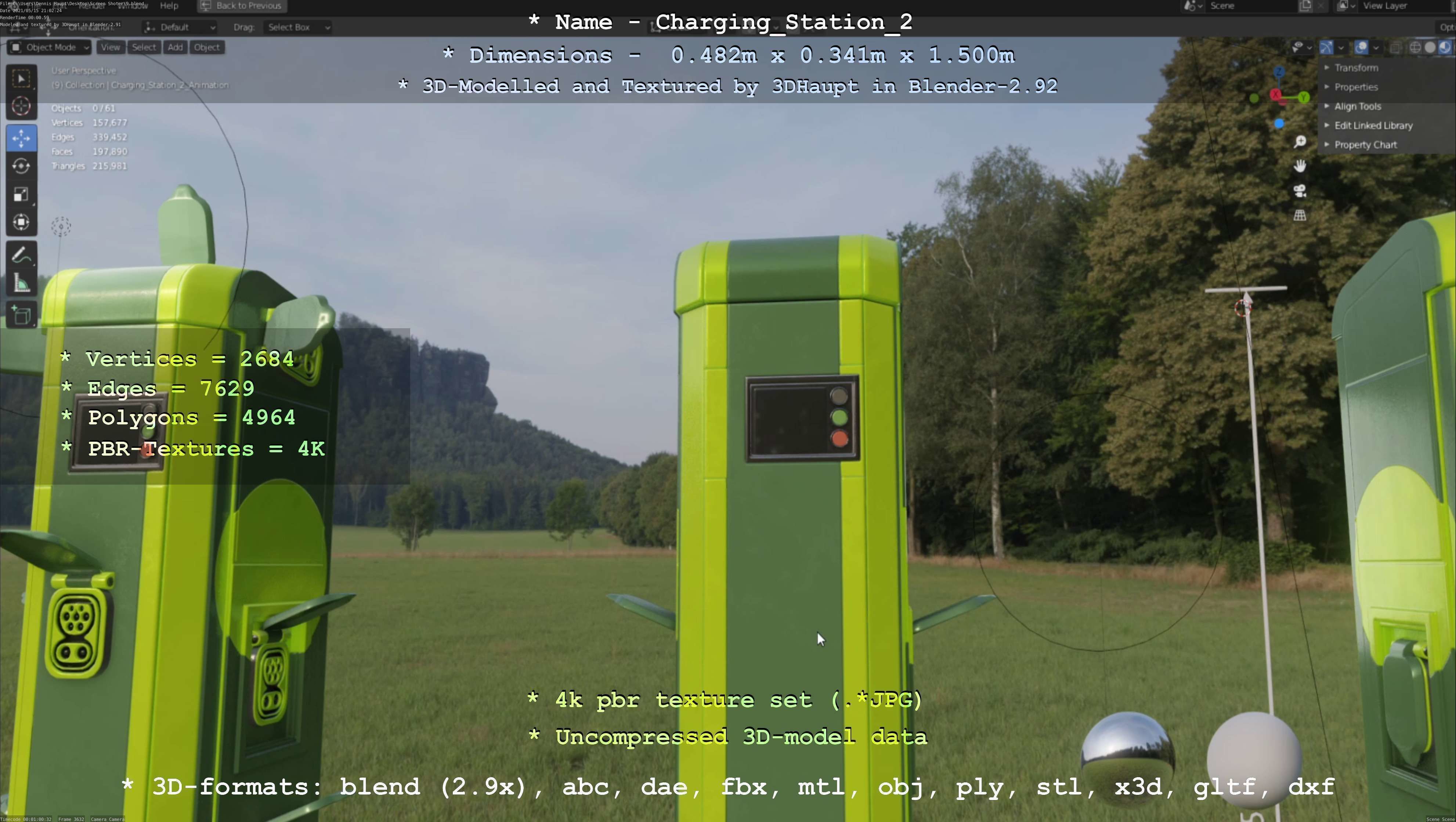 Charging Station Version 2 - All Versions and Parts 3D Model Collection_118