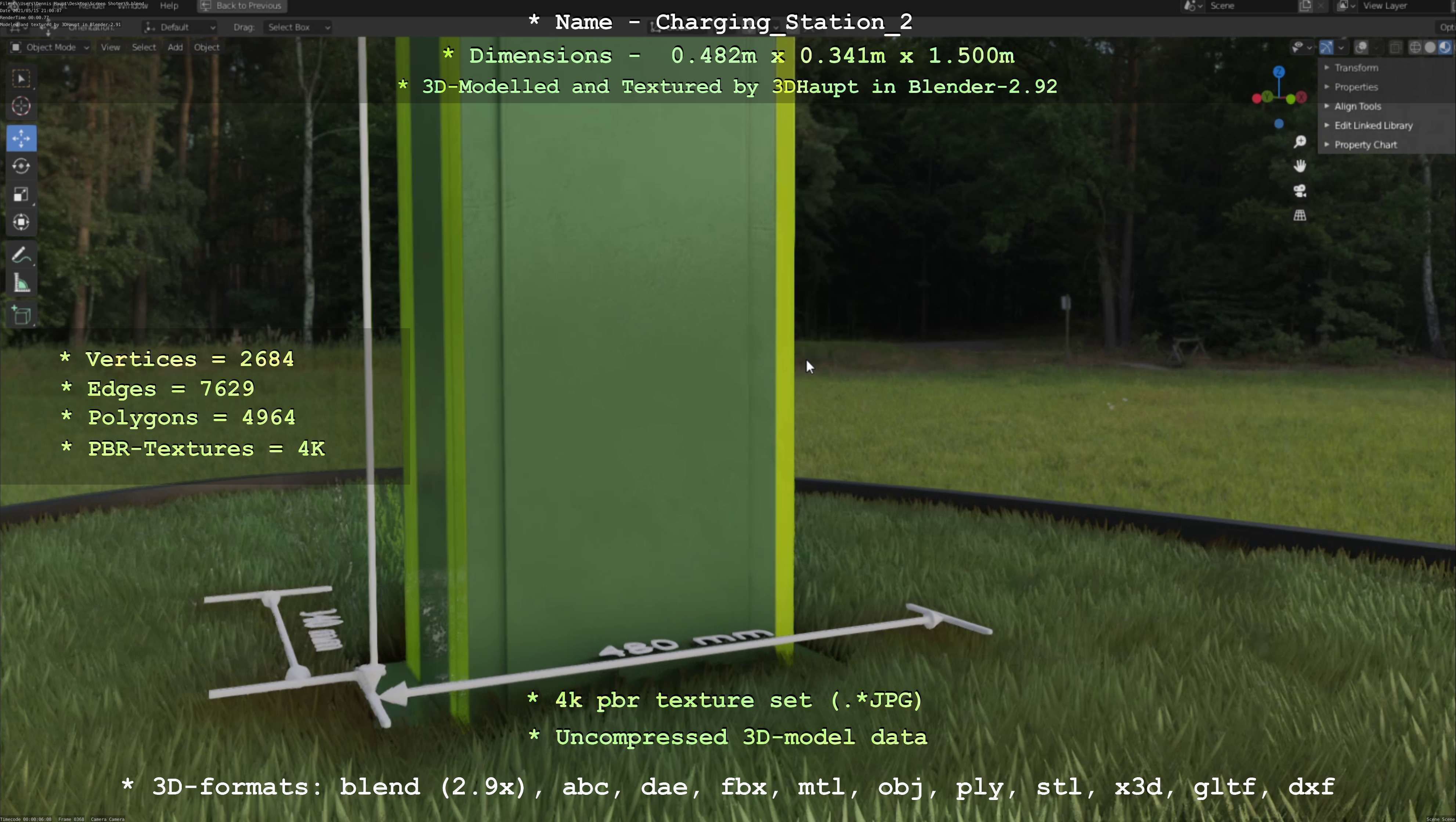 Charging Station Version 2 - All Versions and Parts 3D Model Collection_117