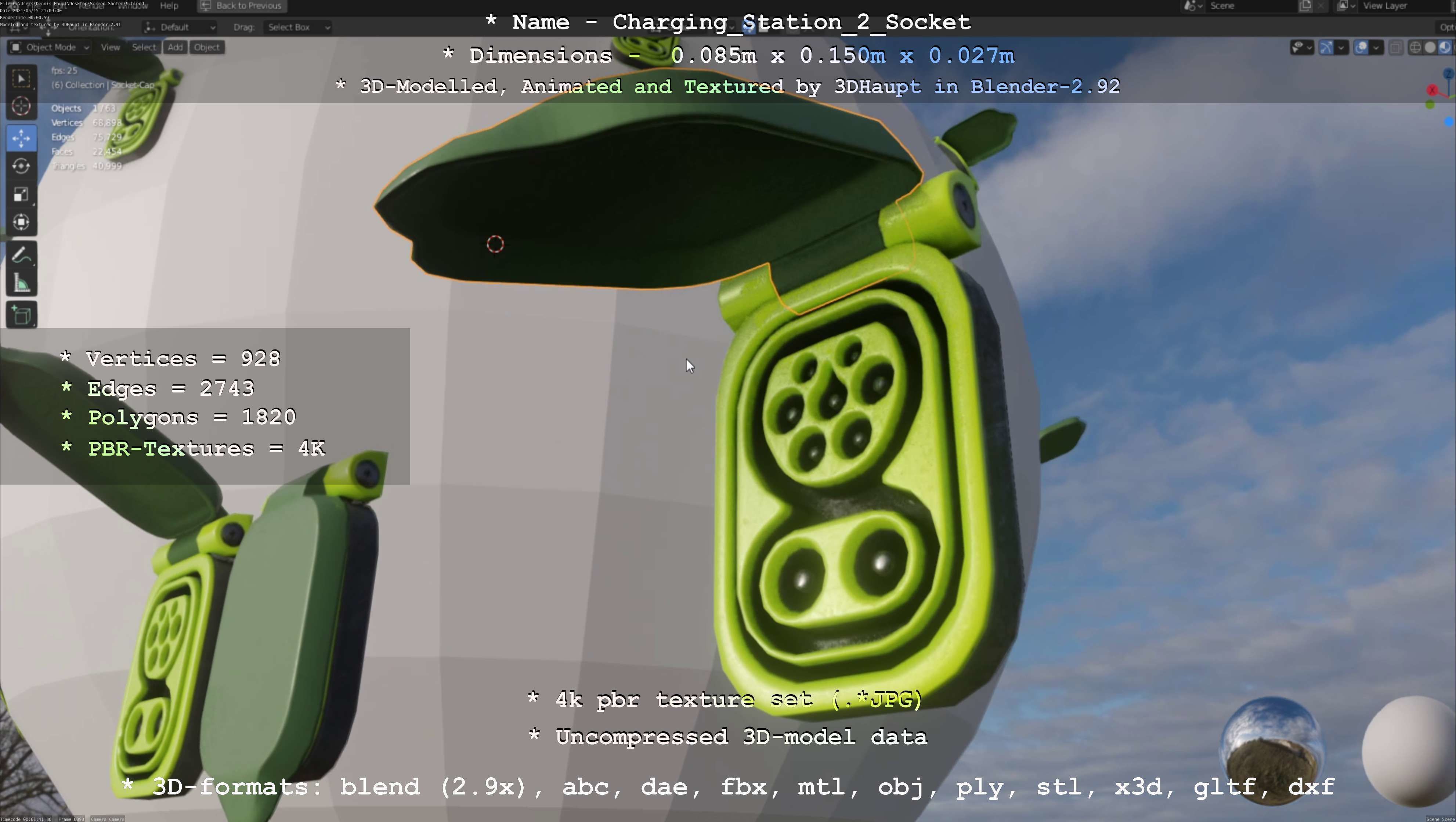 Charging Station Version 2 - All Versions and Parts 3D Model Collection_63