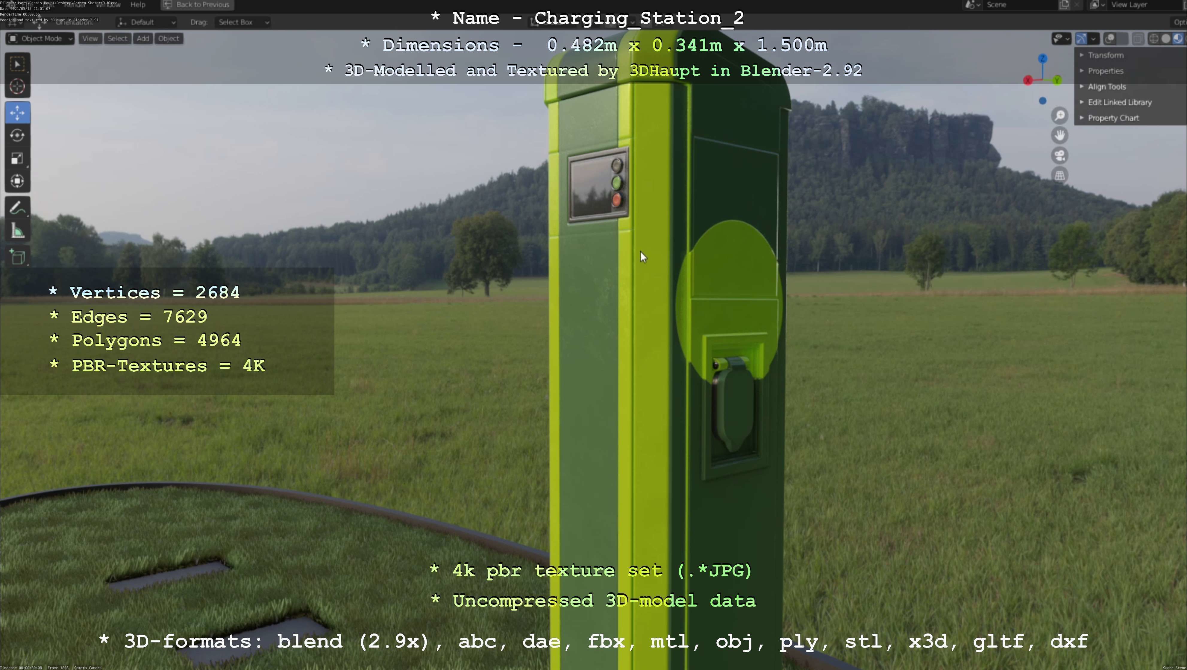 Charging Station Version 2 - All Versions and Parts 3D Model Collection_109