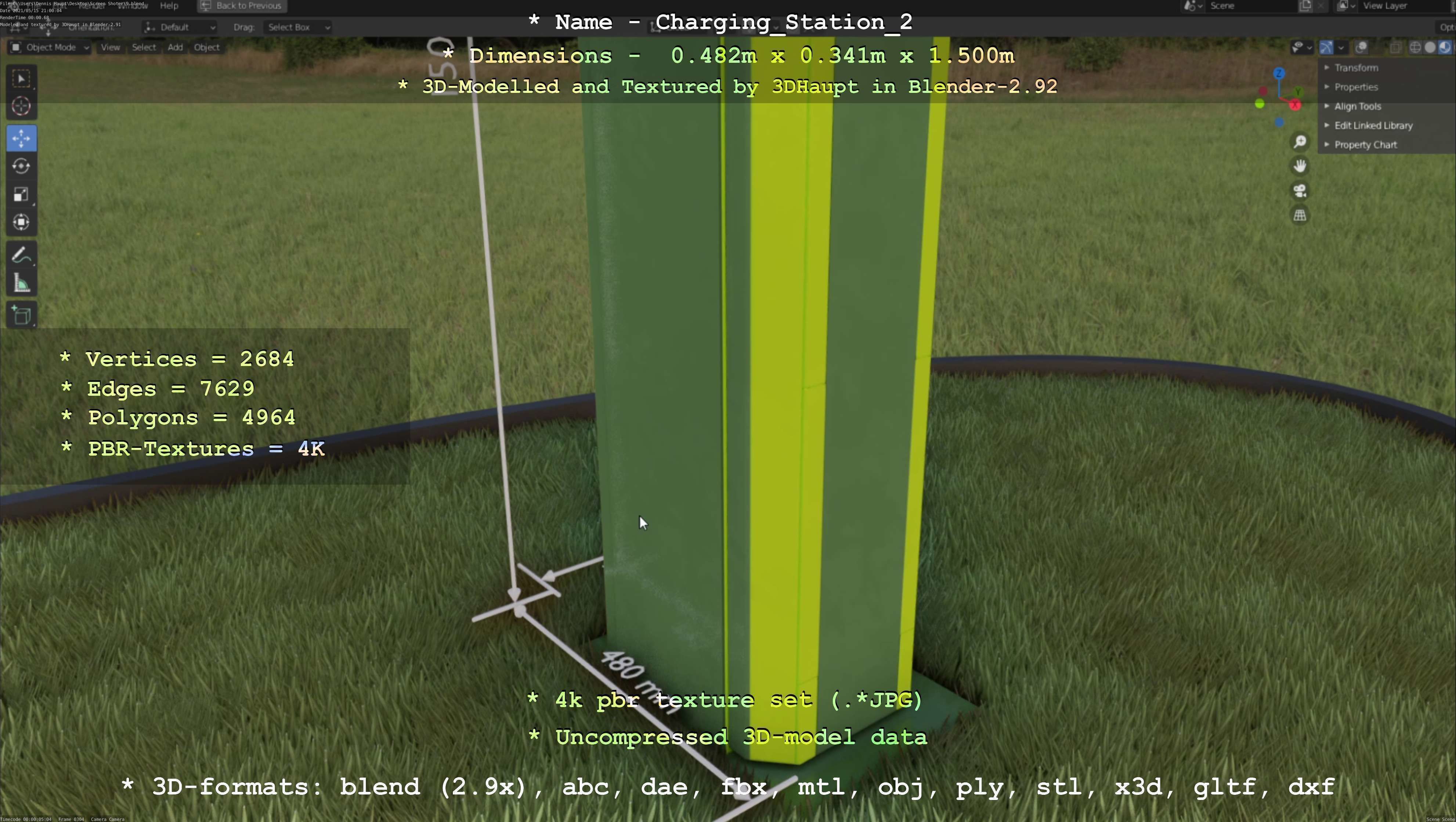 Charging Station Version 2 - All Versions and Parts 3D Model Collection_112