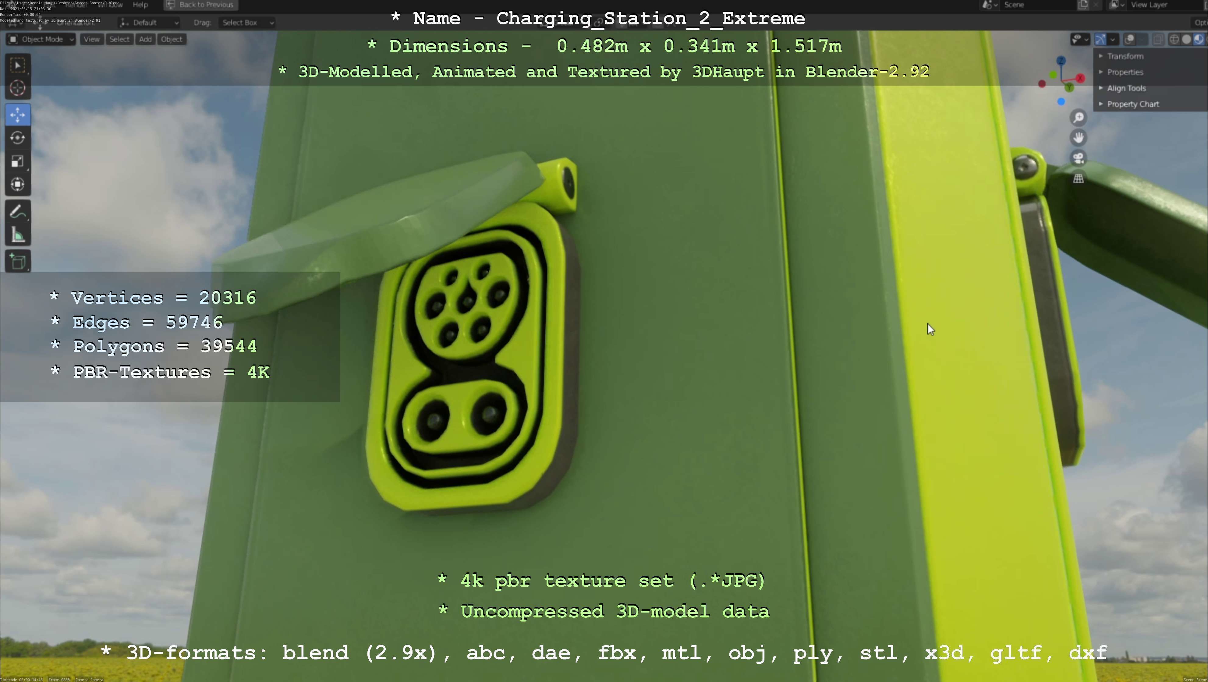 Charging Station Version 2 - All Versions and Parts 3D Model Collection_10