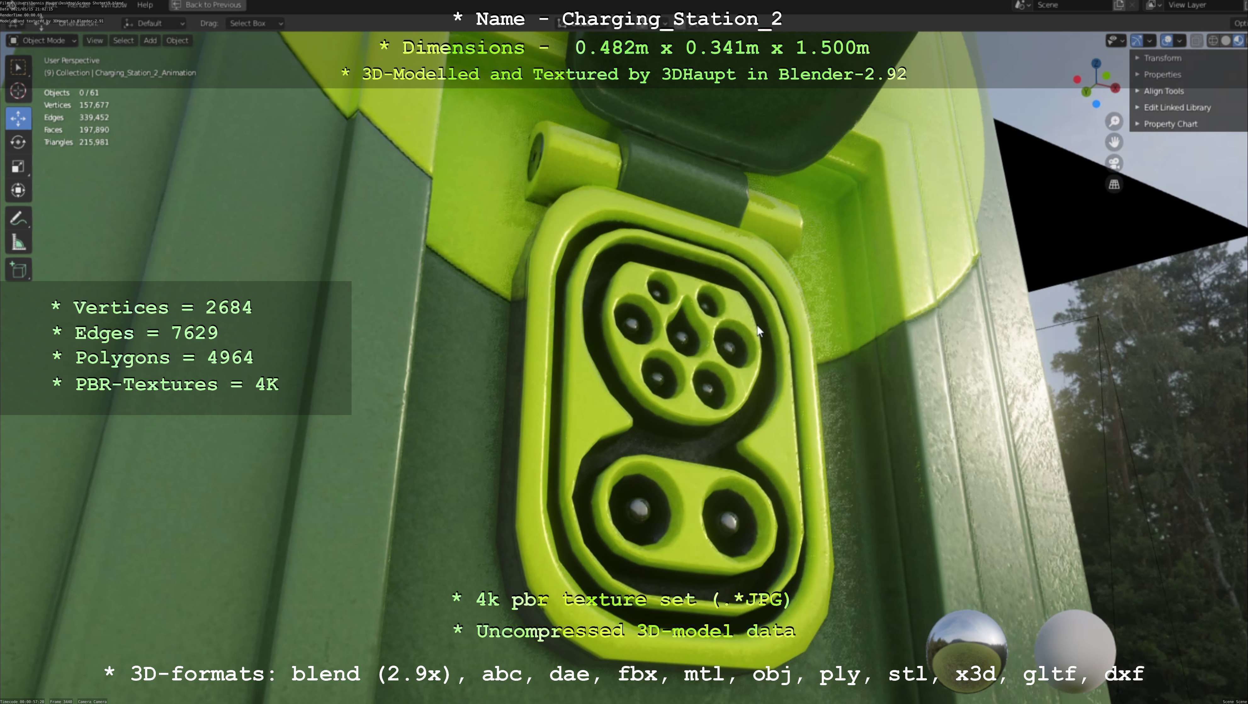 Charging Station Version 2 - All Versions and Parts 3D Model Collection_101