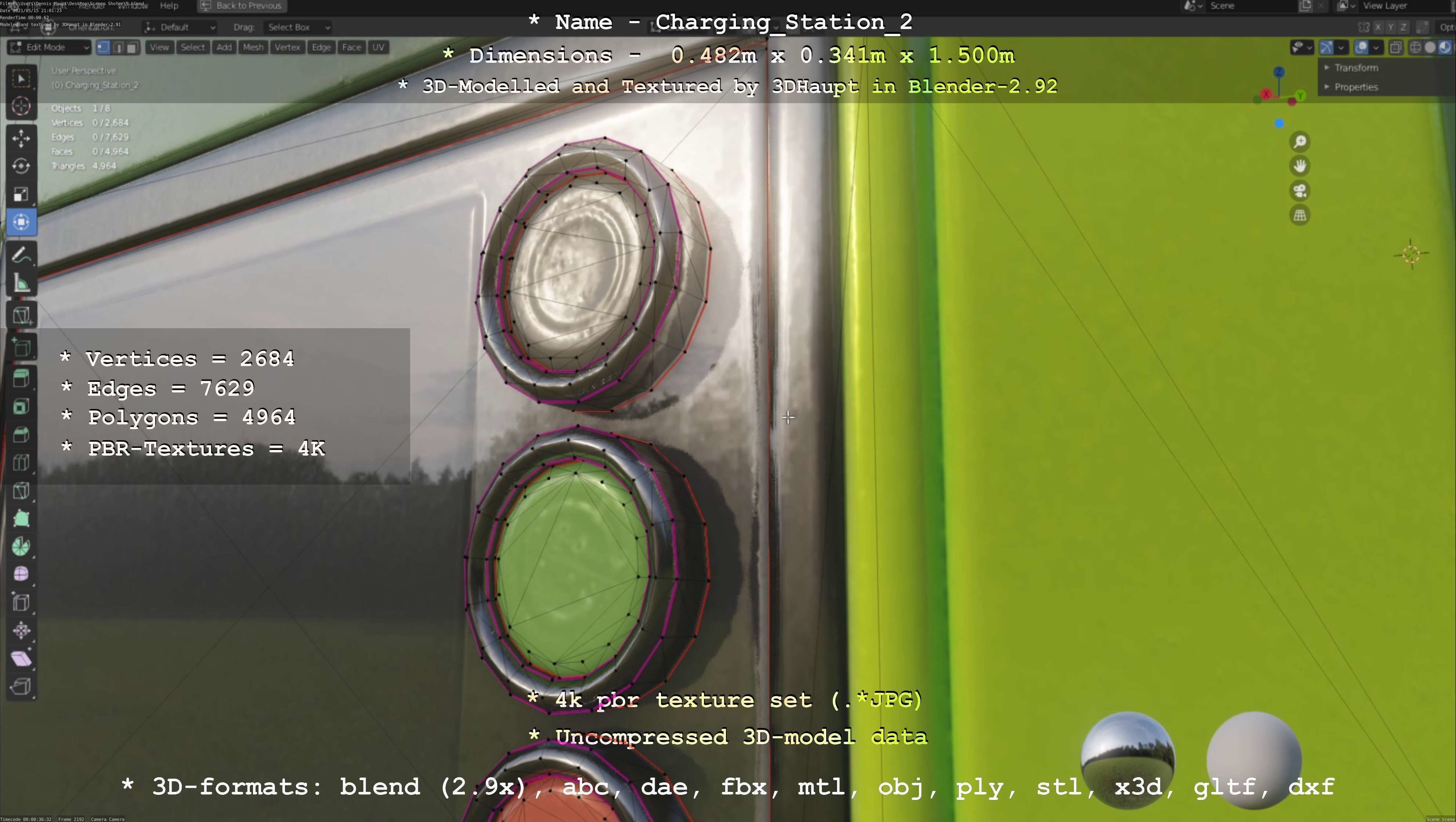 Charging Station Version 2 - All Versions and Parts 3D Model Collection_102