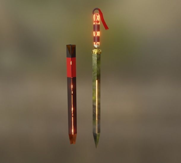Medieval Weapon Pack Low-poly 3D model_5