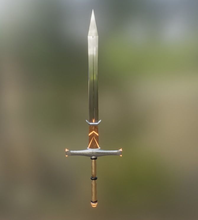 Medieval Weapon Pack Low-poly 3D model_4