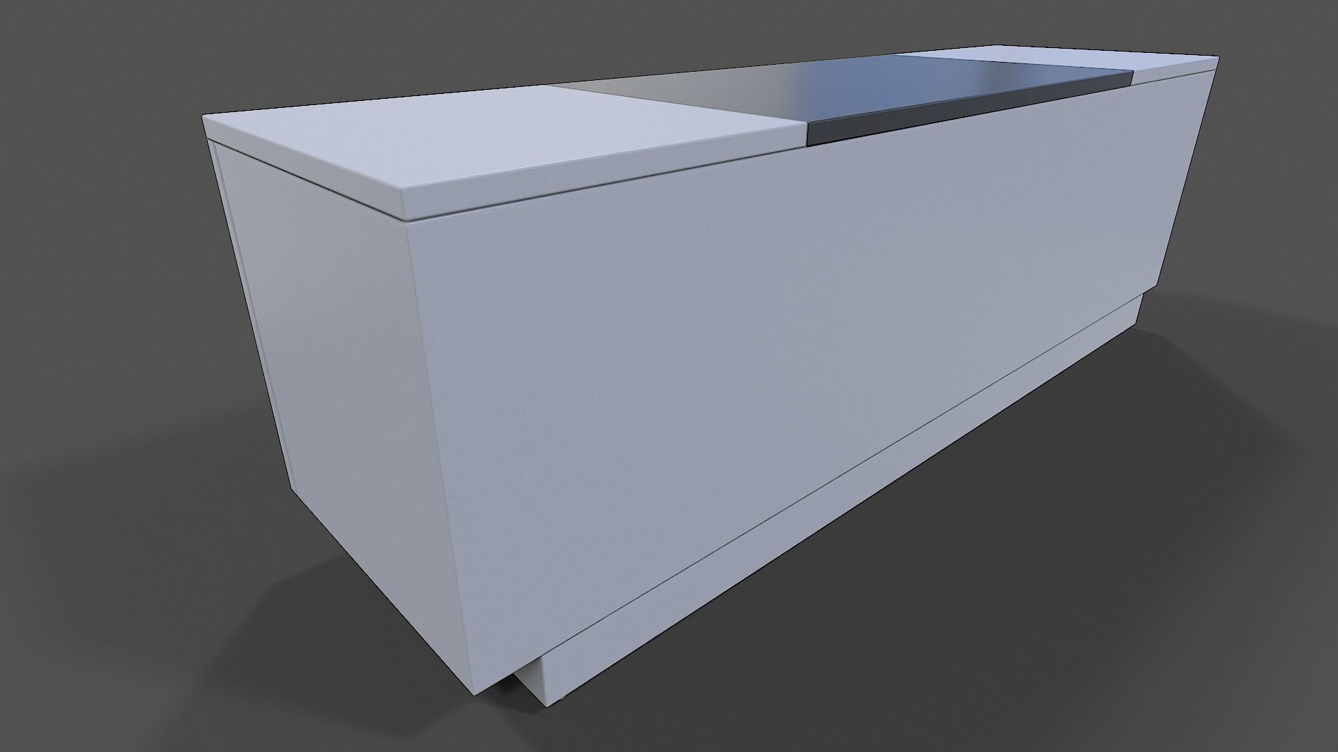 TV Stand V03 - Low Poly Low-poly 3D model_9