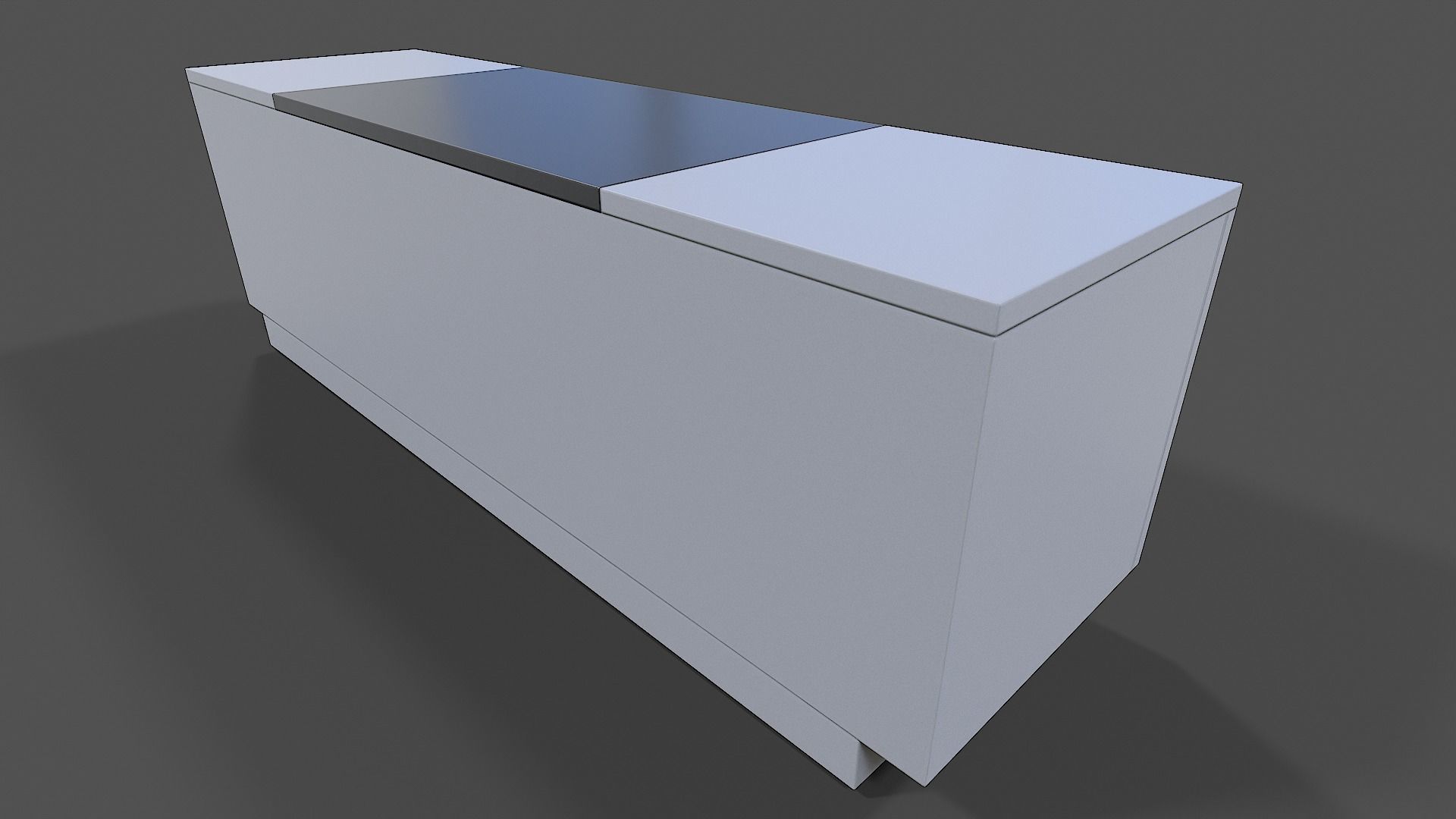 TV Stand V03 - Low Poly Low-poly 3D model_5