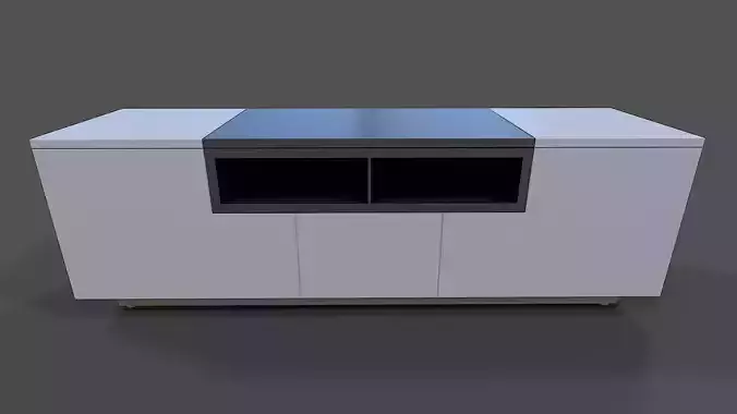 TV Stand V03 - Low Poly Low-poly 3D model