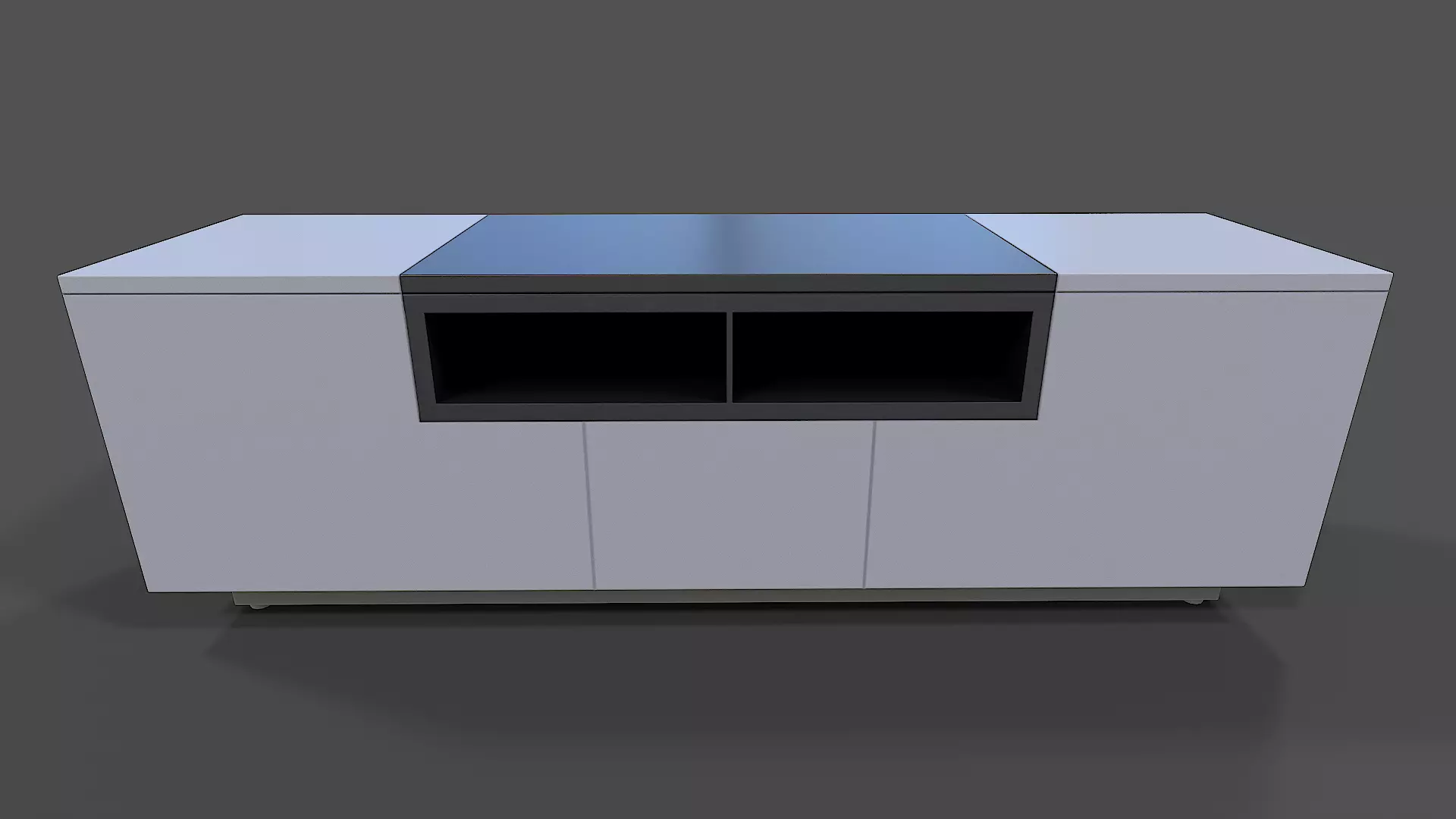TV Stand V03 - Low Poly Low-poly 3D model_0
