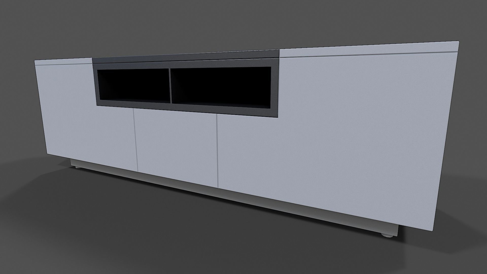 TV Stand V03 - Low Poly Low-poly 3D model_10