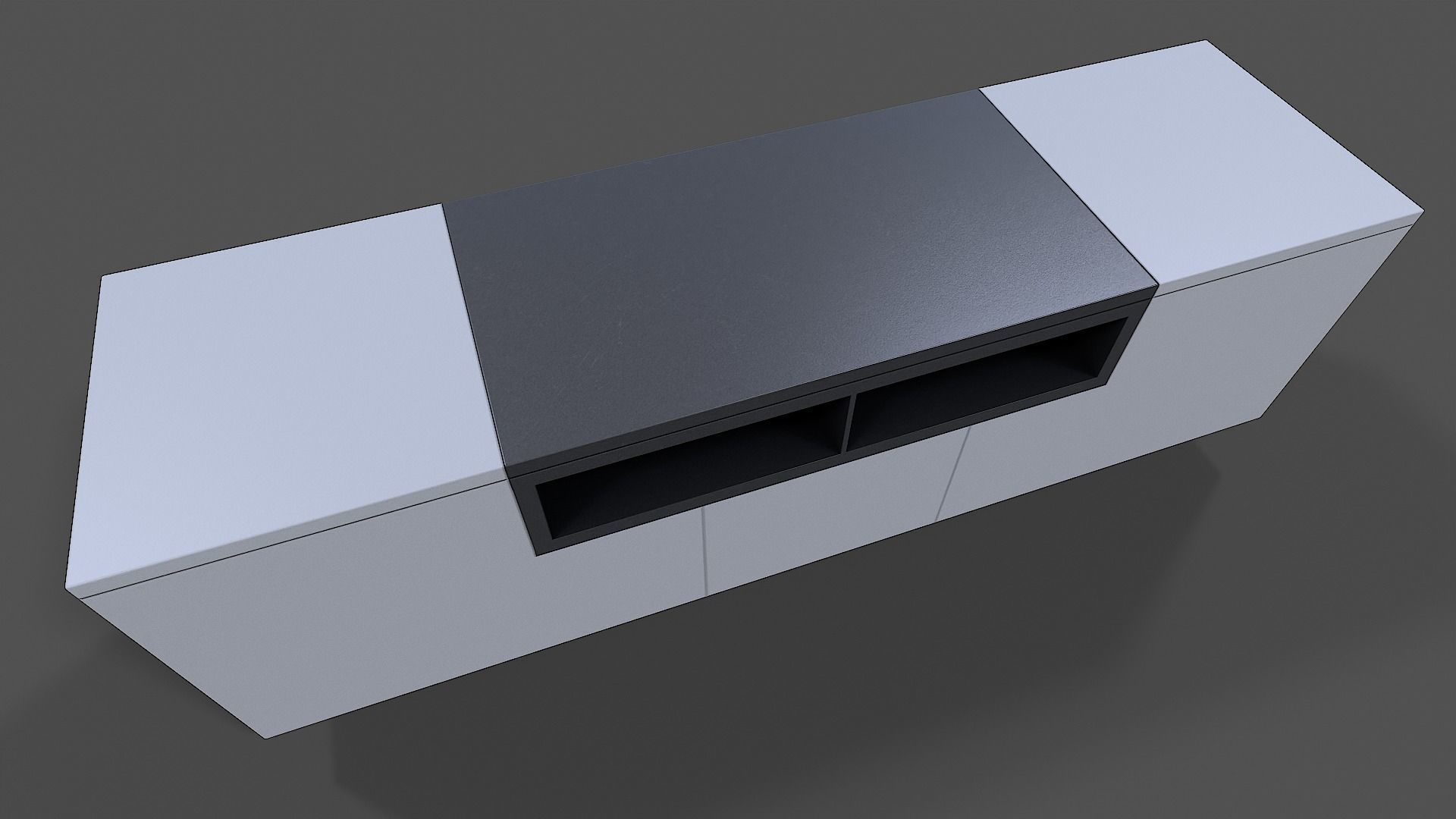 TV Stand V03 - Low Poly Low-poly 3D model_11