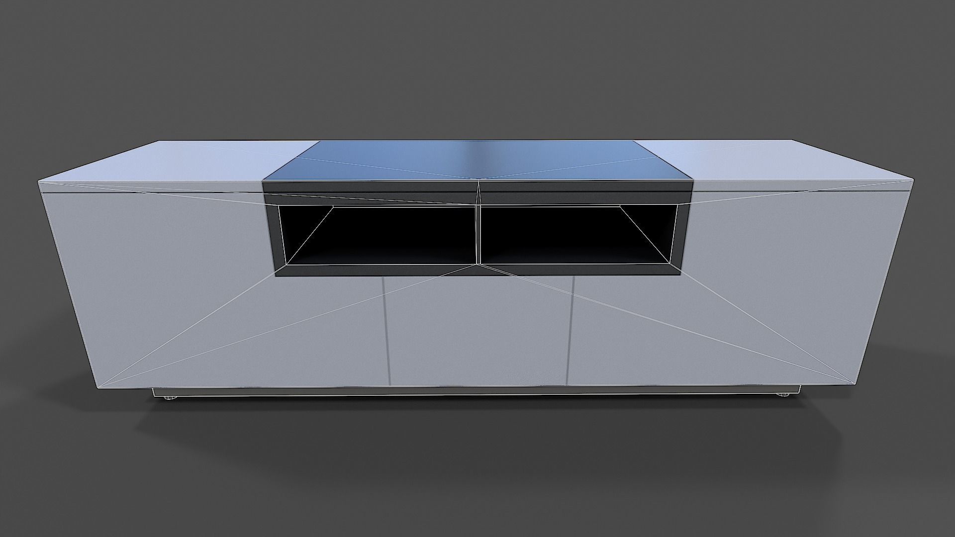 TV Stand V03 - Low Poly Low-poly 3D model_1
