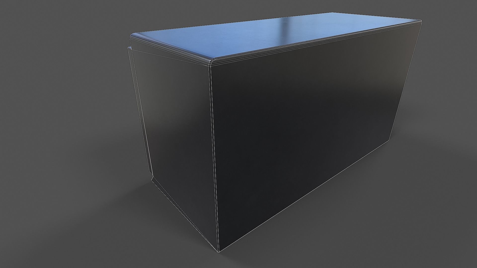 Tube Radio - Low Poly Low-poly 3D model_6