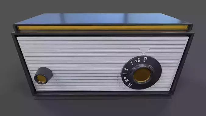 Tube Radio - Low Poly