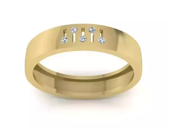 Diamond Jewelry Man Ring 3D print model