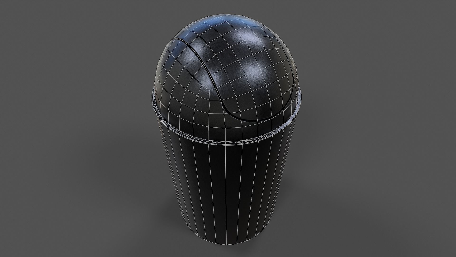 Trash Can V01 - Low Poly Low-poly 3D model_3