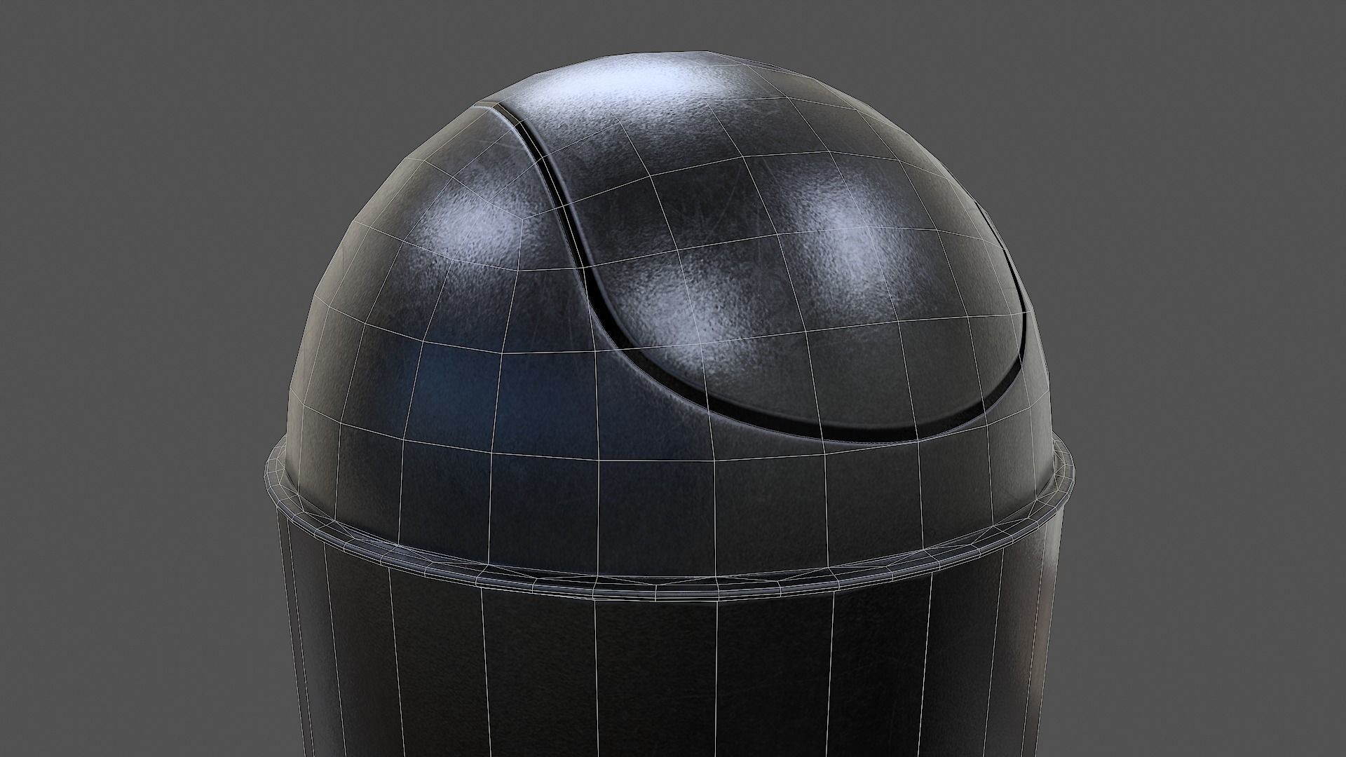 Trash Can V01 - Low Poly Low-poly 3D model_9