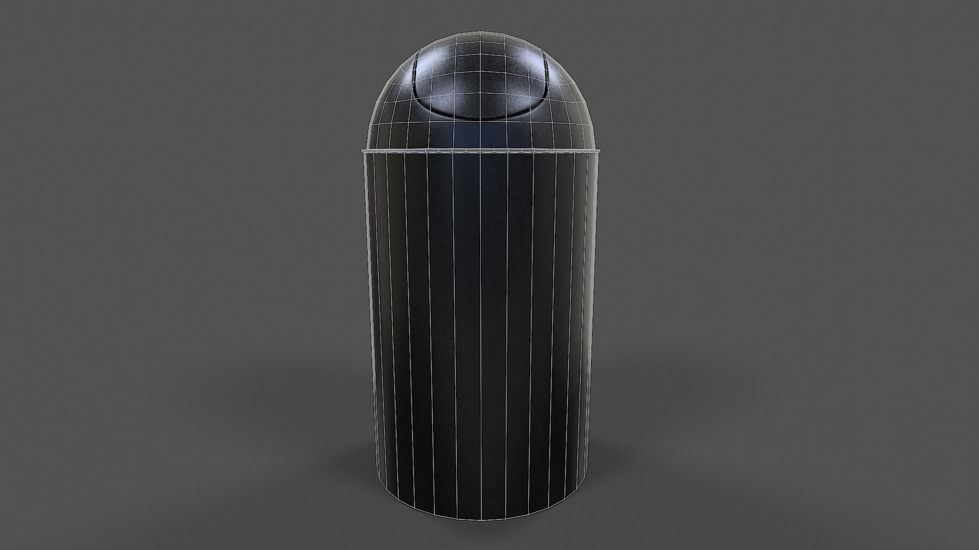 Trash Can V01 - Low Poly Low-poly 3D model_1