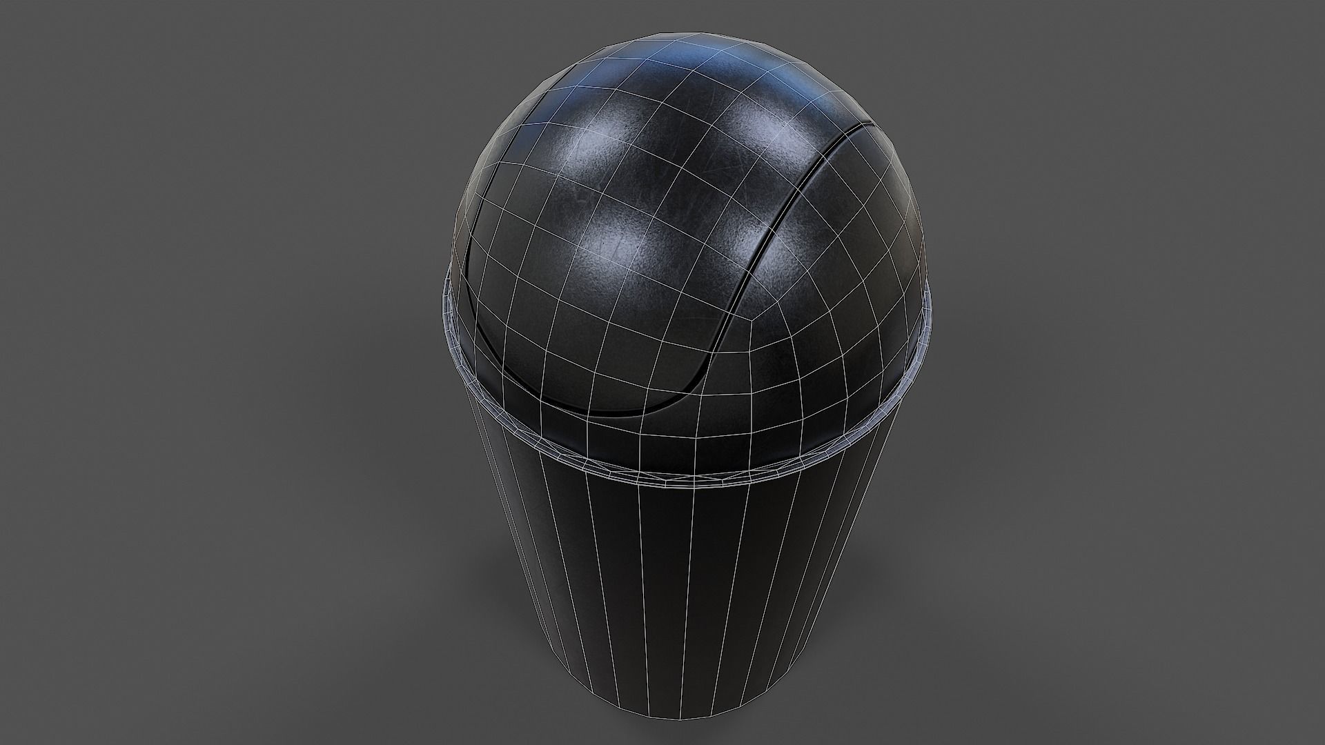 Trash Can V01 - Low Poly Low-poly 3D model_7