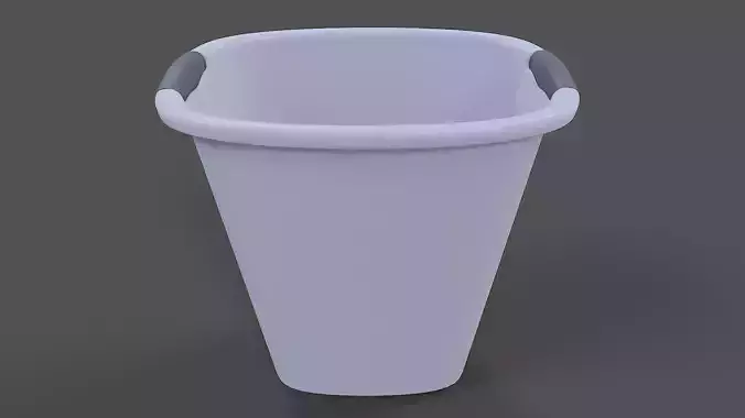 Trash Can V02 - Low Poly