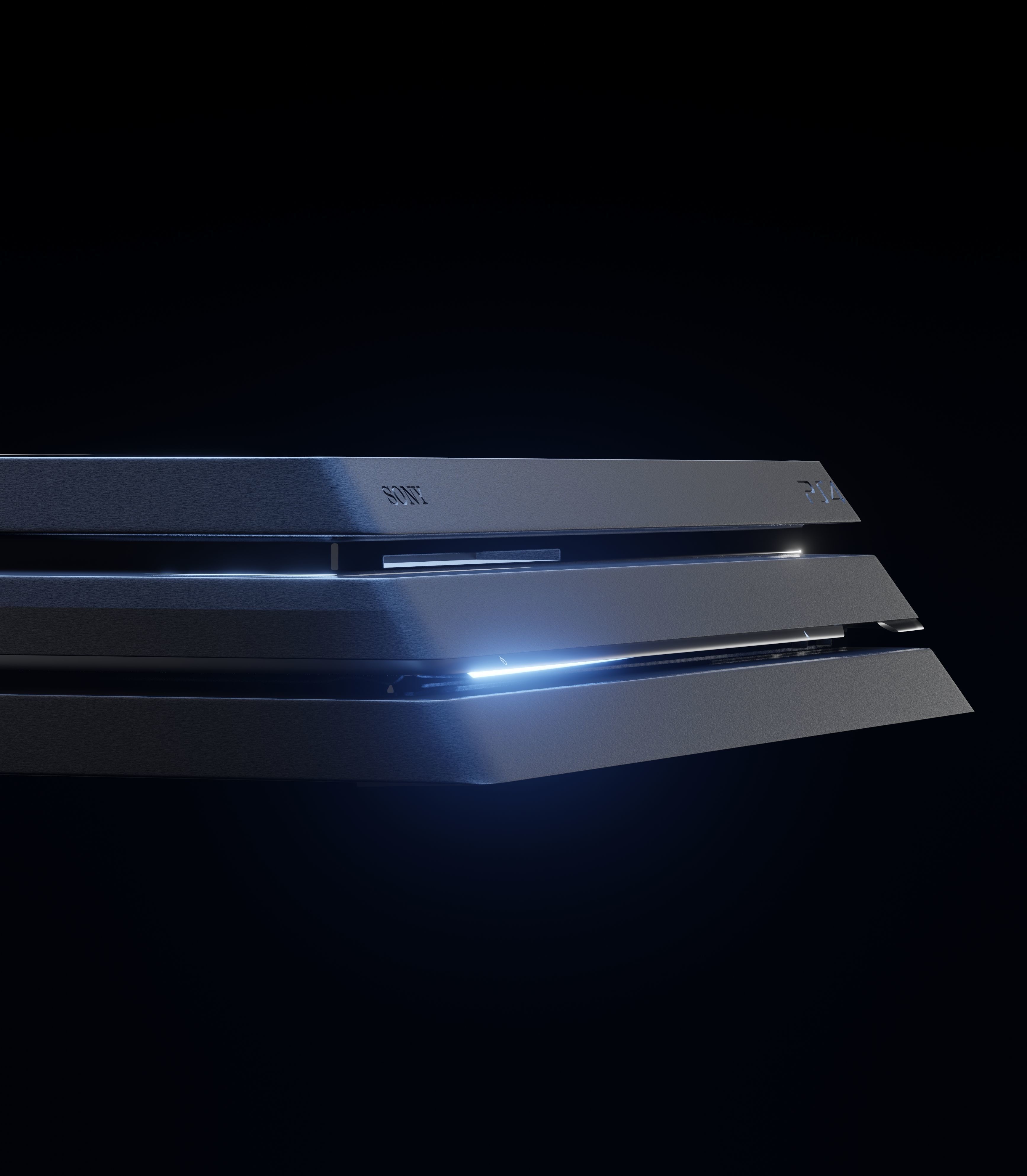 Playstation 4 pro Free 3D model_6