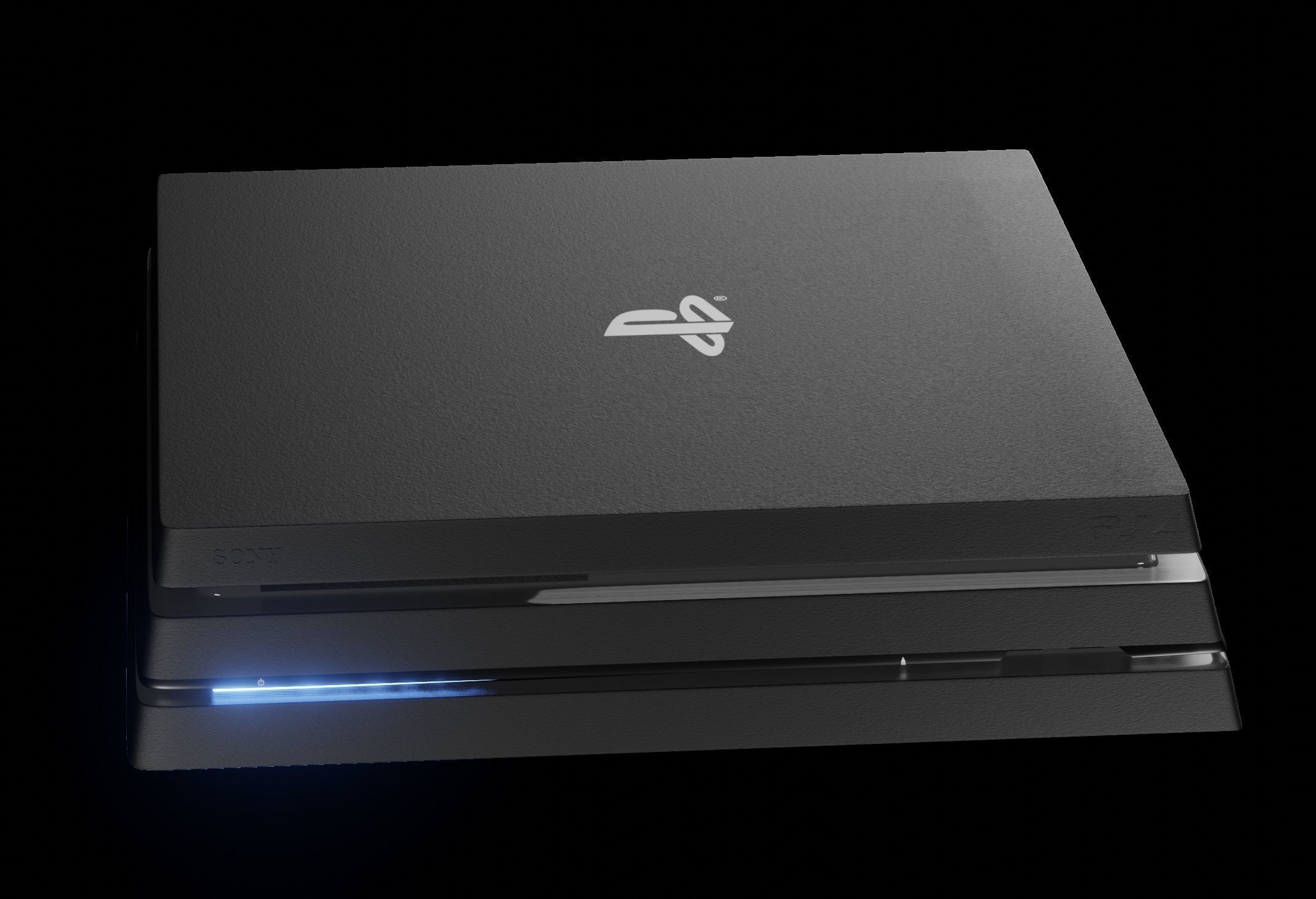 Playstation 4 pro Free 3D model_5