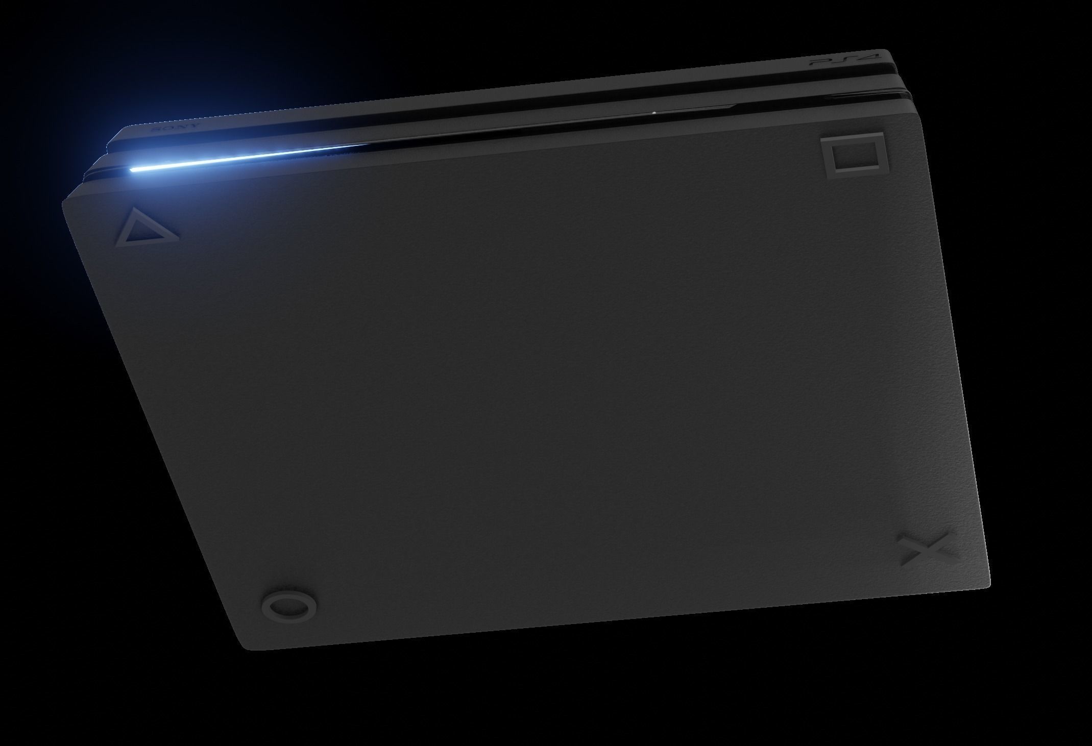 Playstation 4 pro Free 3D model_1